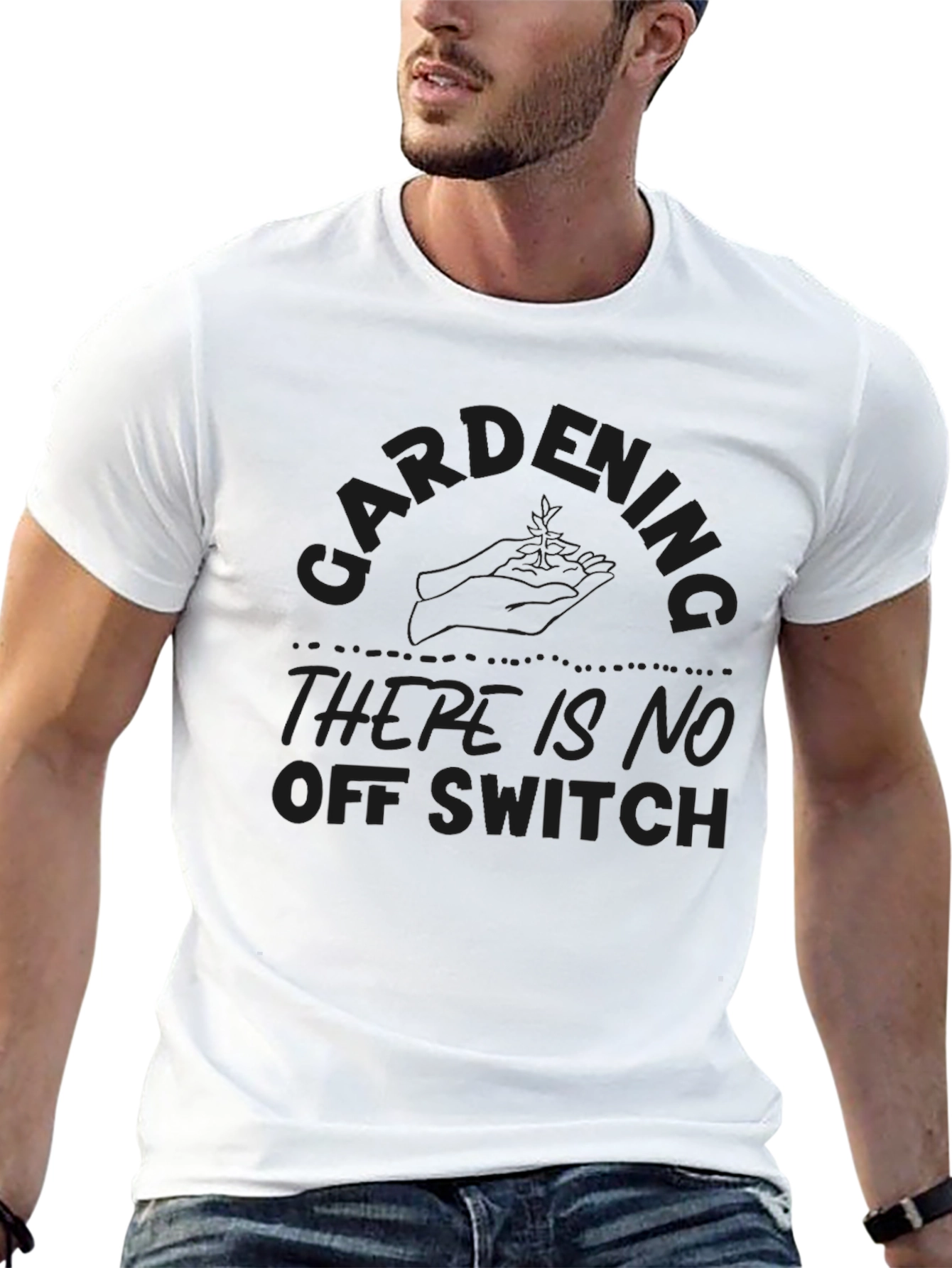 Black Gardening - There Is No Off Switch T-Shirt view 13