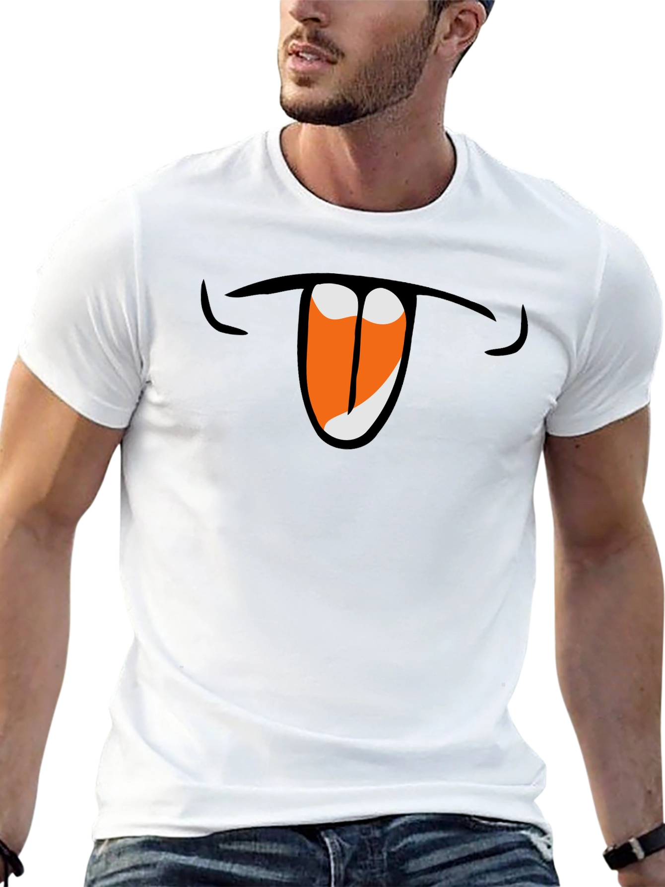 Black Funny Mouth T-Shirt - Show Your Silly Side! view 13