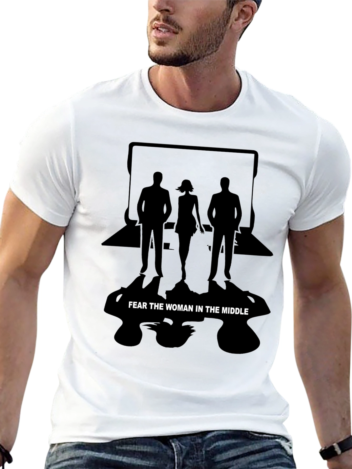 Black Fear the Woman T-Shirt view 13