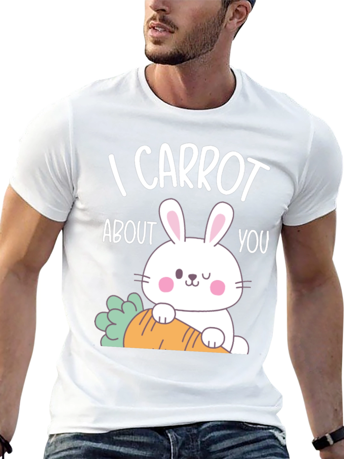 Black I Carrot About You Bunny T-Shirt view 13