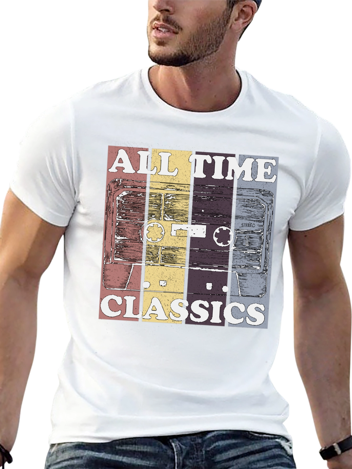 Black Retro "All Time Classics" Graphic Tee view 13
