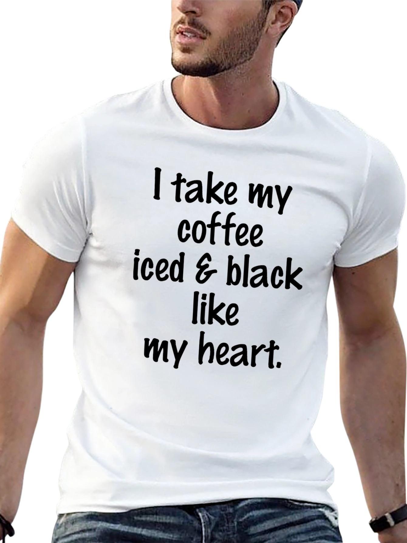 Black Iced Coffee Black Heart T-Shirt view 13