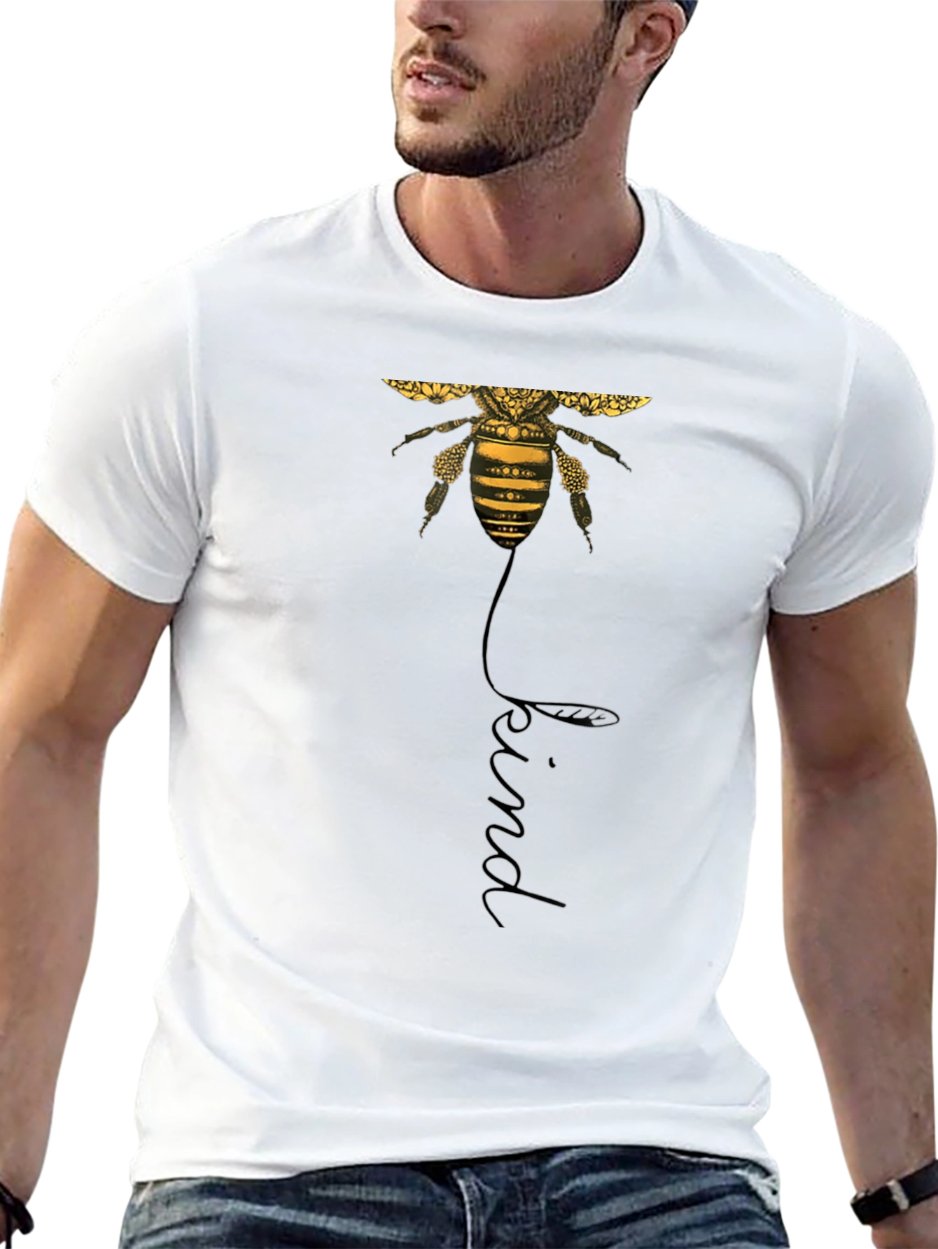 Black Bee Kind Graphic Tee - Stylish & Unique Design view 13