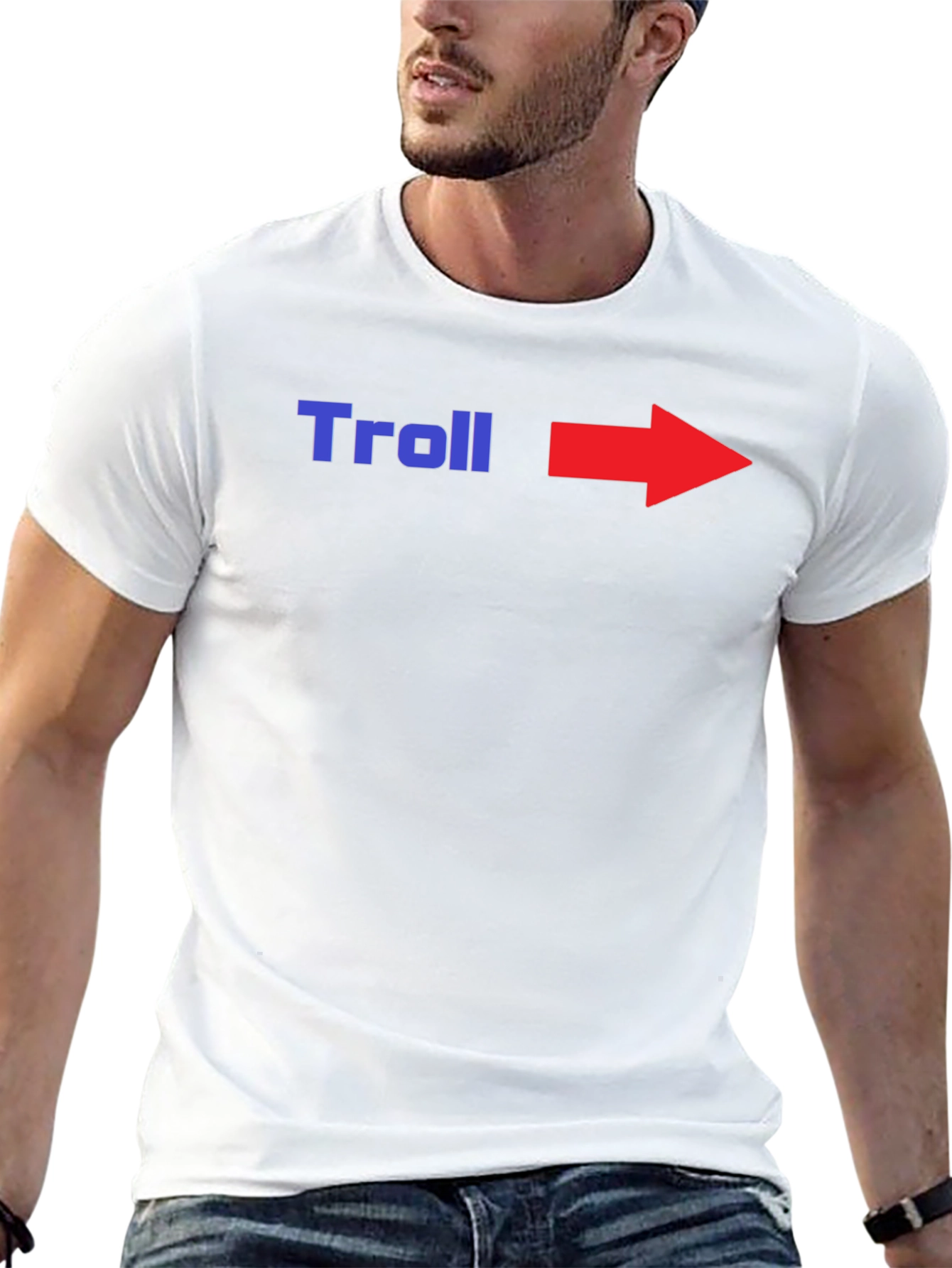 Black Troll Arrow T-Shirt - Point the Way! view 13
