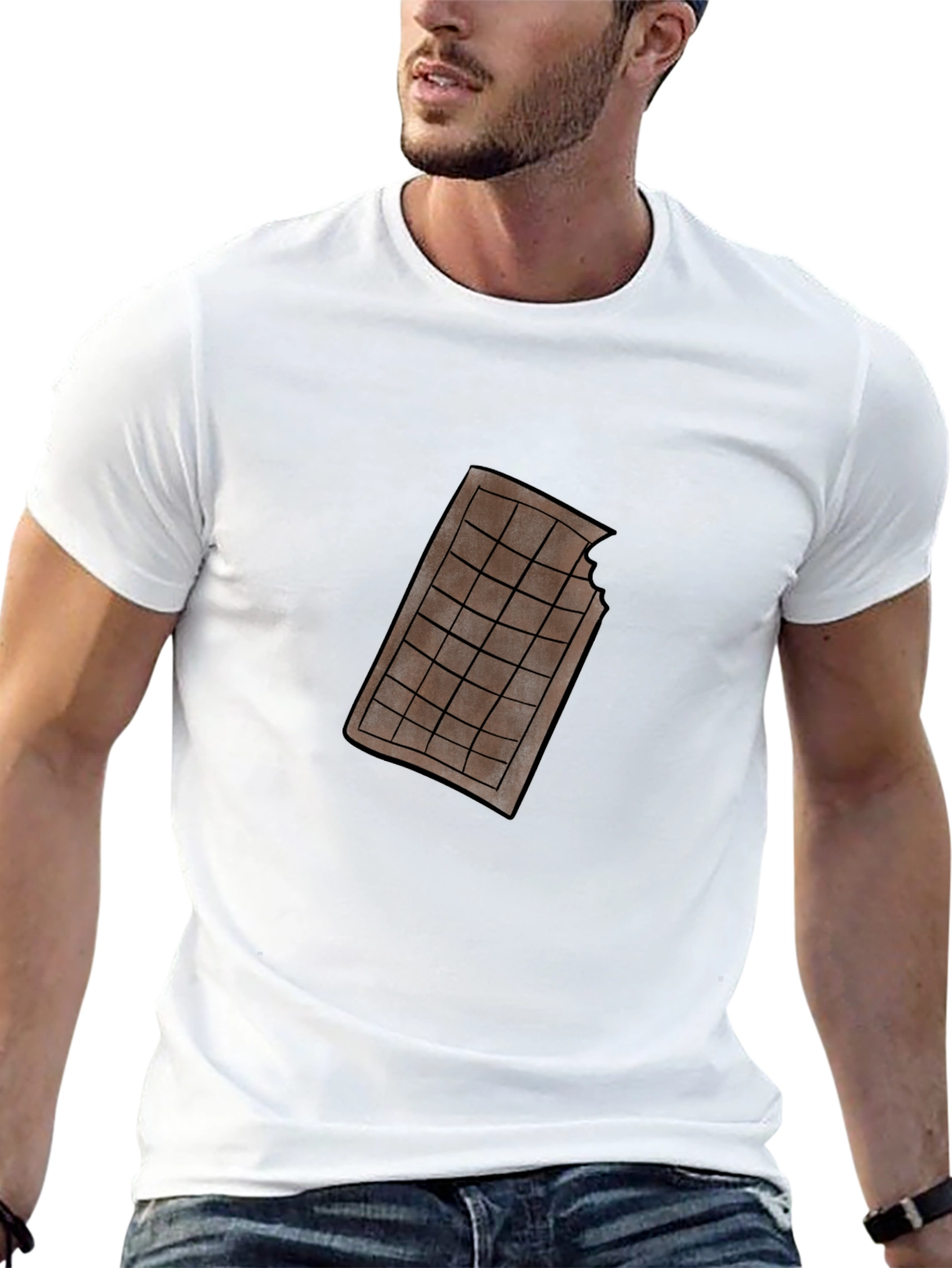Black Chocolate Bar Graphic Tee - Black T-Shirt view 13