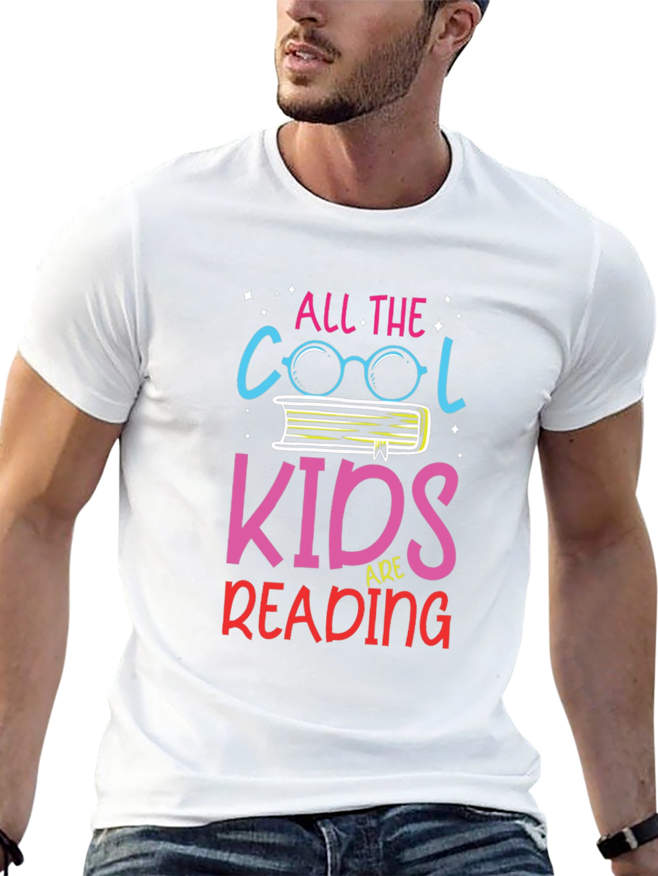 Black Cool Kids Reading T-Shirt - Bookworm Apparel view 13