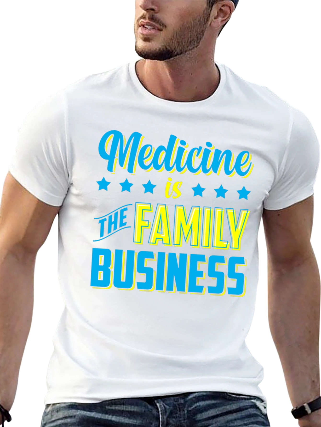 Black Medicine is The Family Business T-Shirt view 13