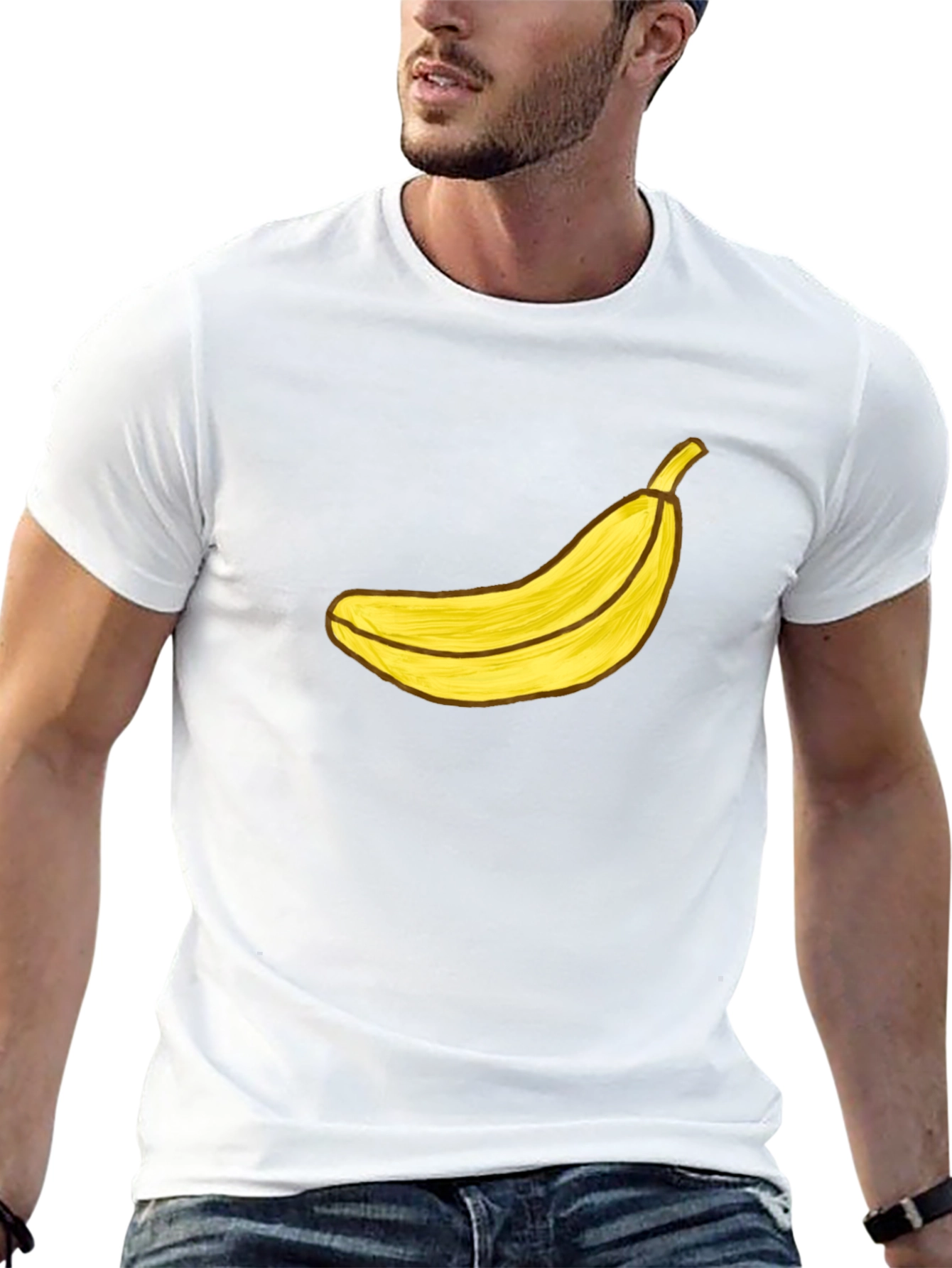 Black Banana Graphic Black T-Shirt - Funky Fruit Tee view 13