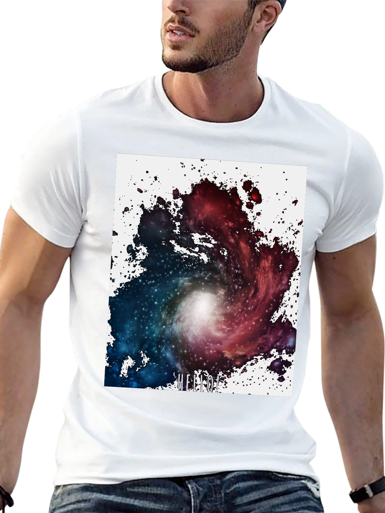 Black Nebula Graphic T-Shirt - Unique Galaxy Design view 13