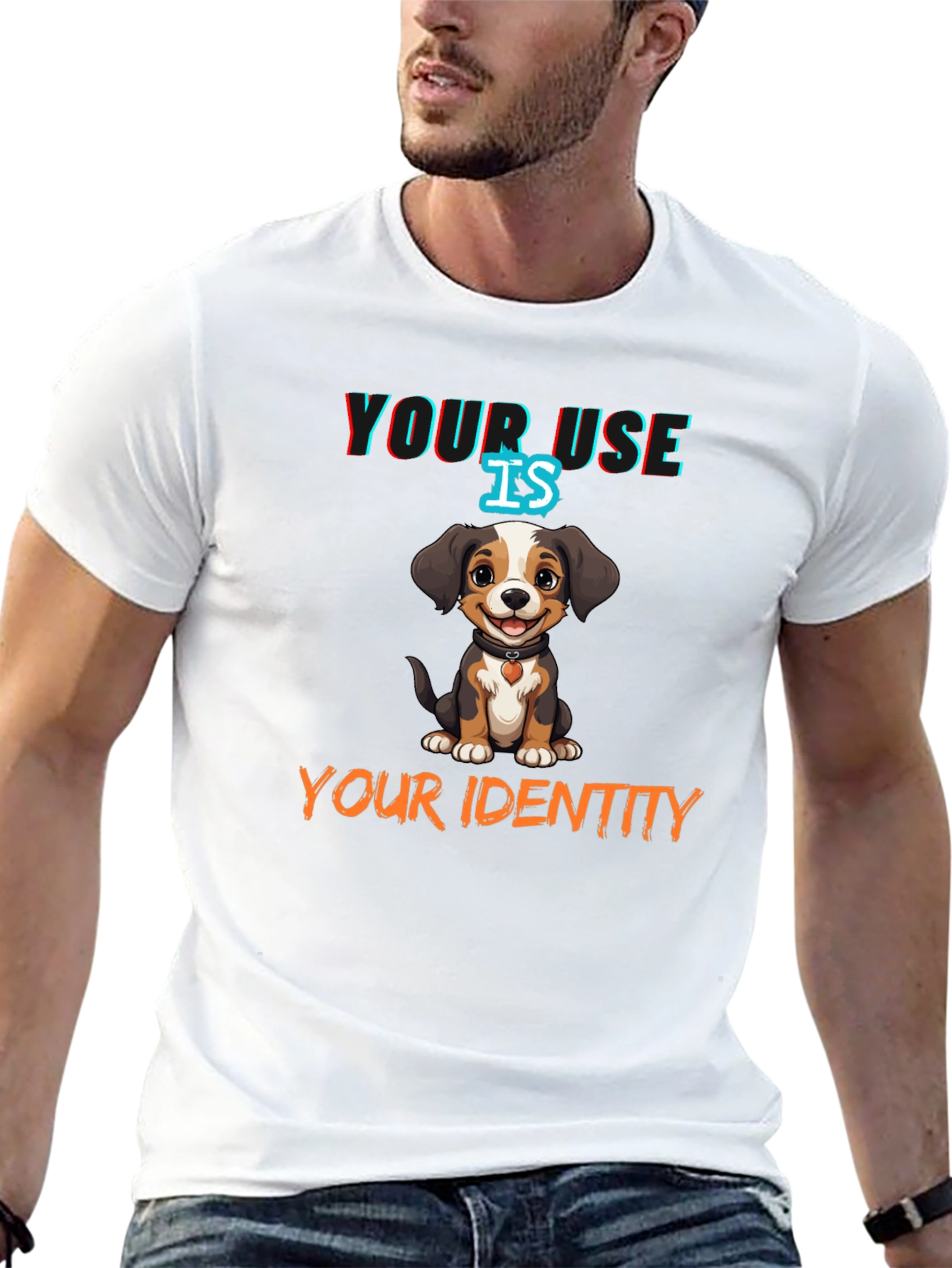 Black Dog Lover T-Shirt: "Your Use Is Your Identity" view 13
