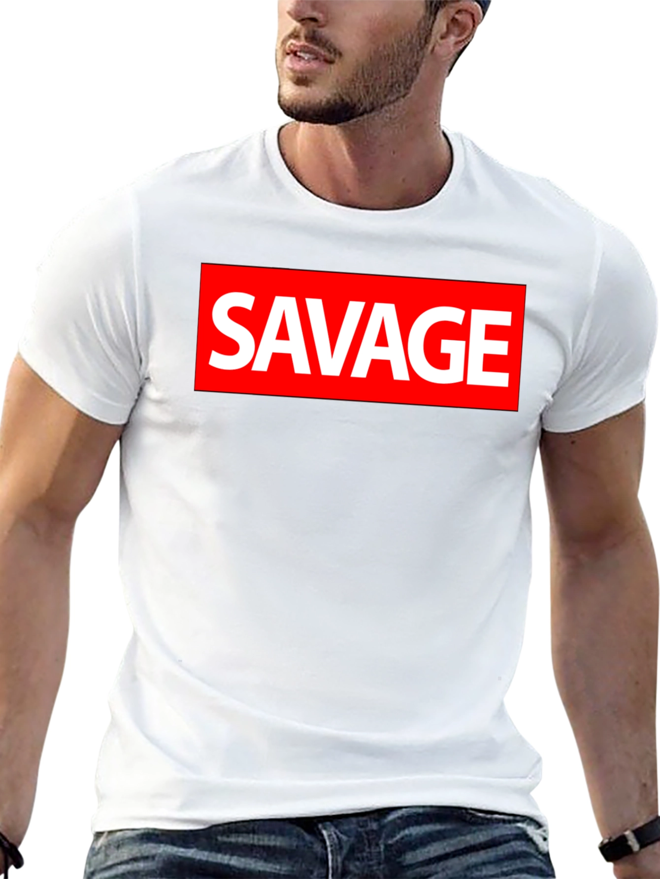 Black Savage Graphic Tee - Bold Streetwear Style view 13