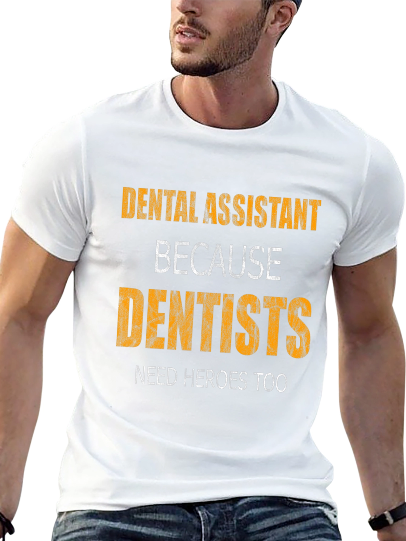 Black Dental Assistant Hero Tee view 13