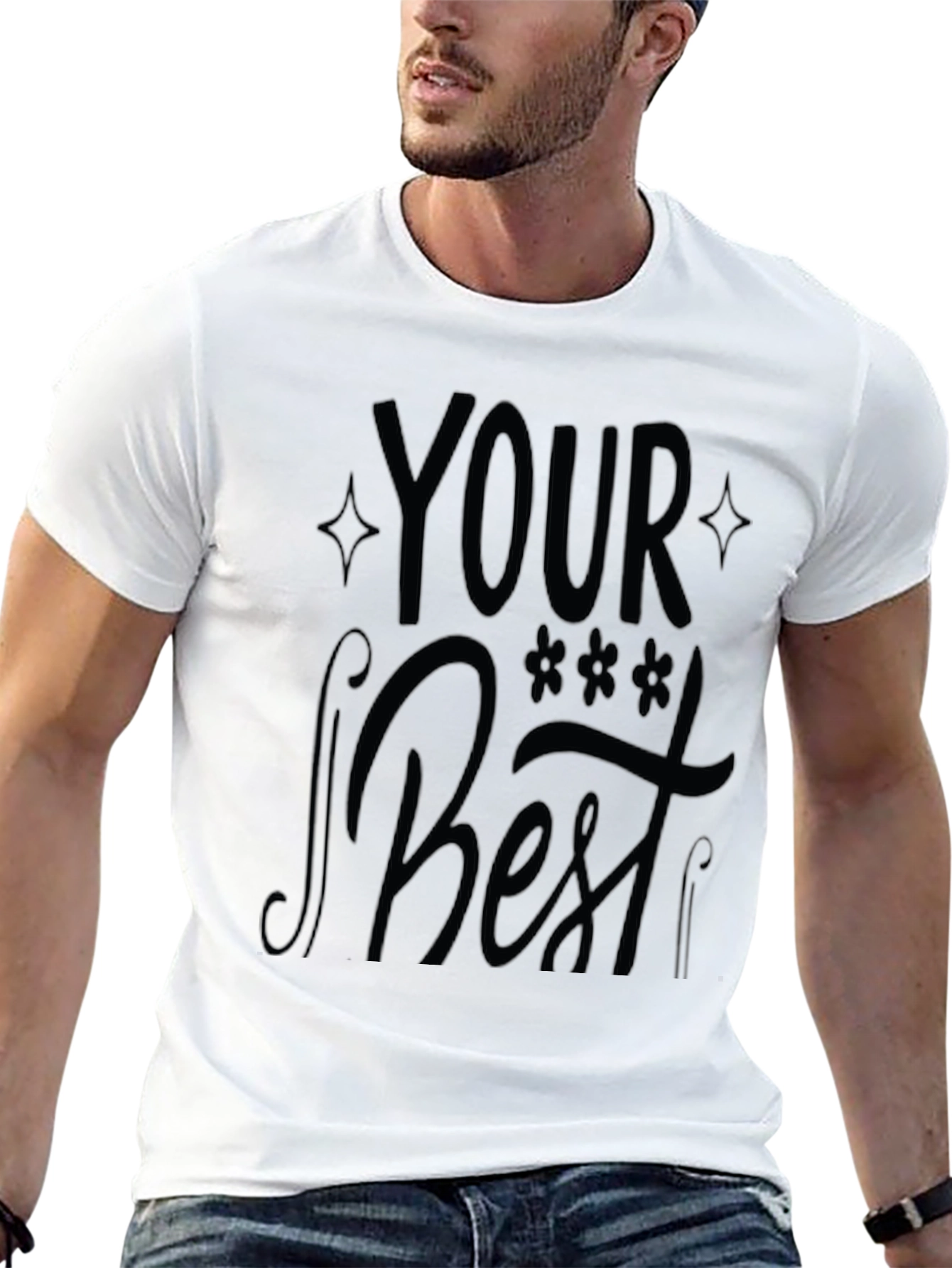 Black Your Best Black Graphic Print T-Shirt view 13