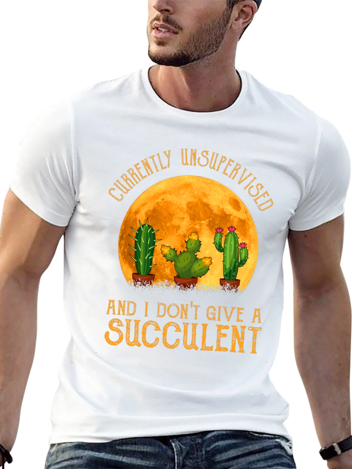 Black Unsupervised Succulent Cactus T-Shirt view 13