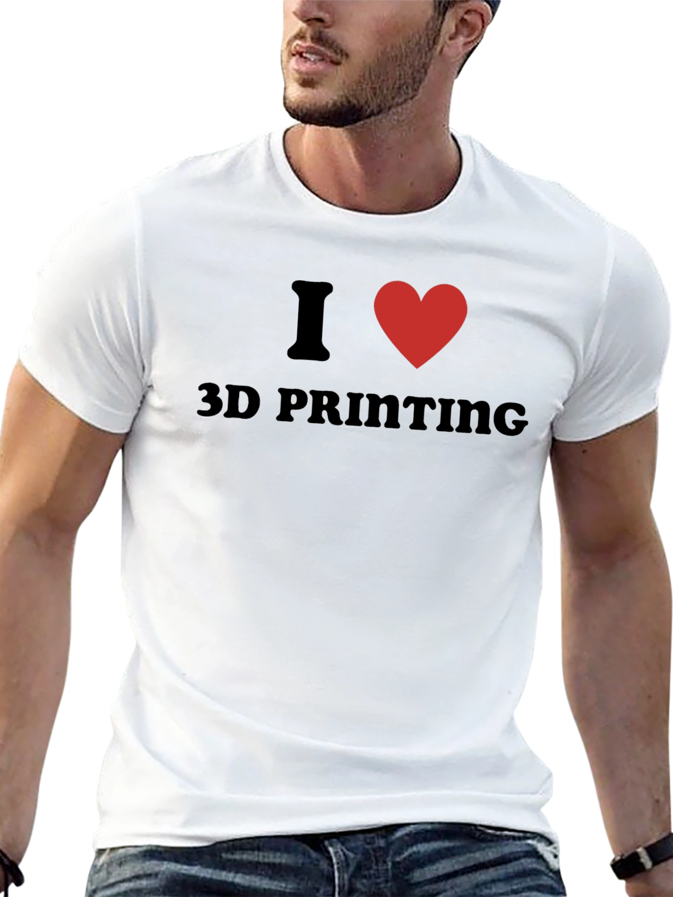 I Heart 3D Printing Black T-Shirt - 13