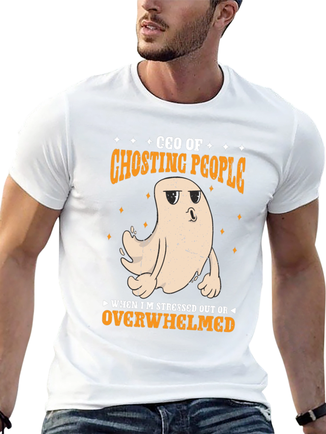 Black CEO of Ghosting People Graphic Tee view 13