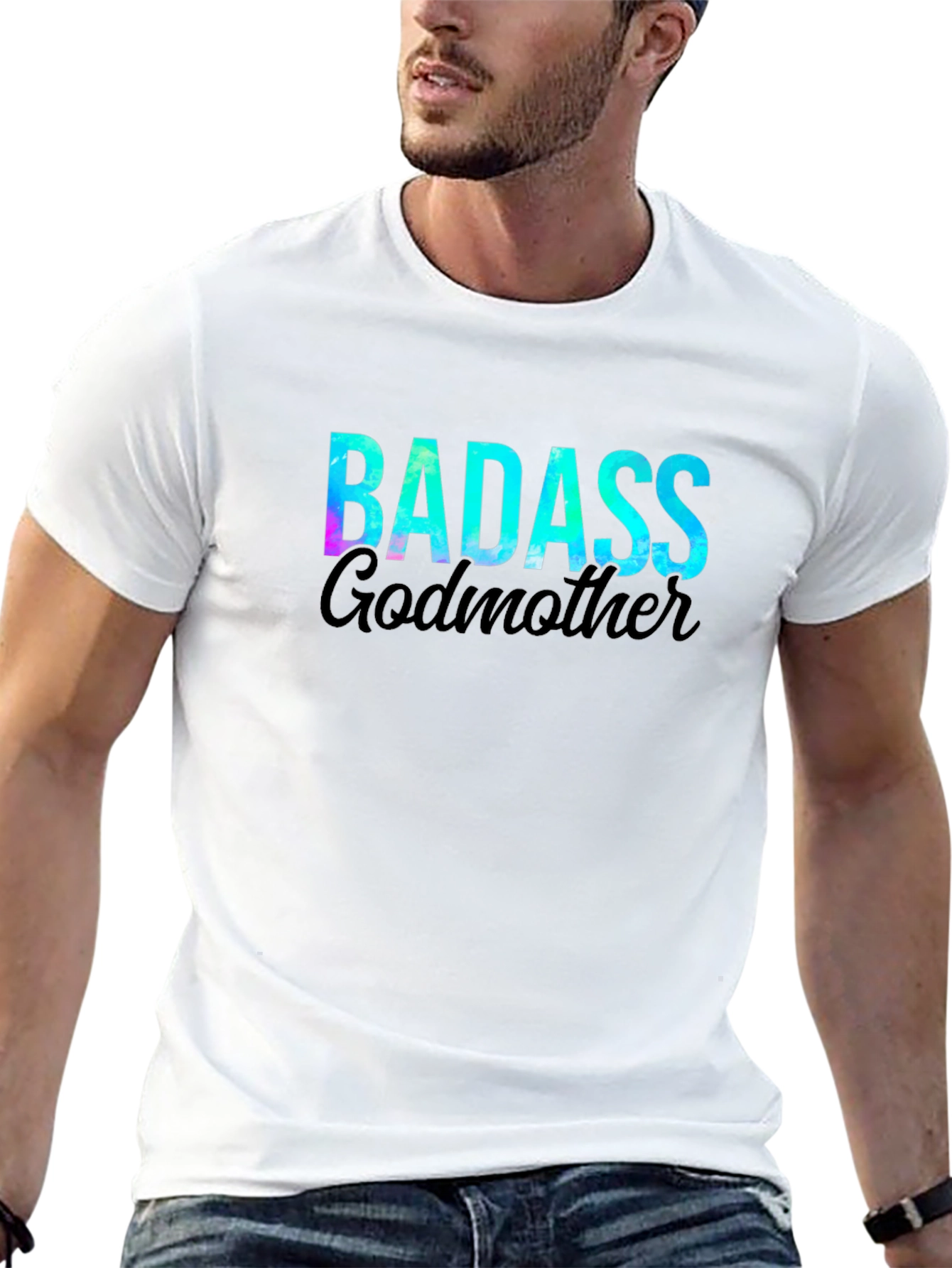 Black Badass Godmother Graphic Tee - Stylish Cotton T-Shirt view 13