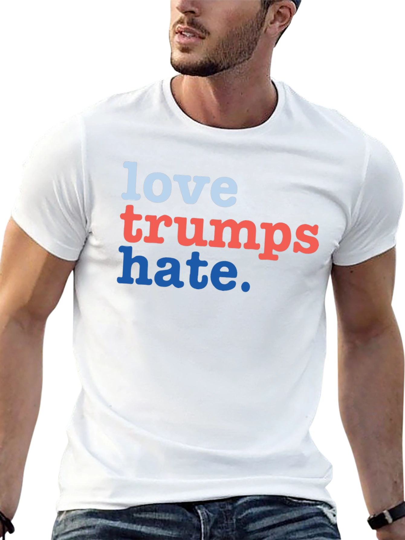 Black Love Trumps Hate Graphic Tee - Unisex view 13