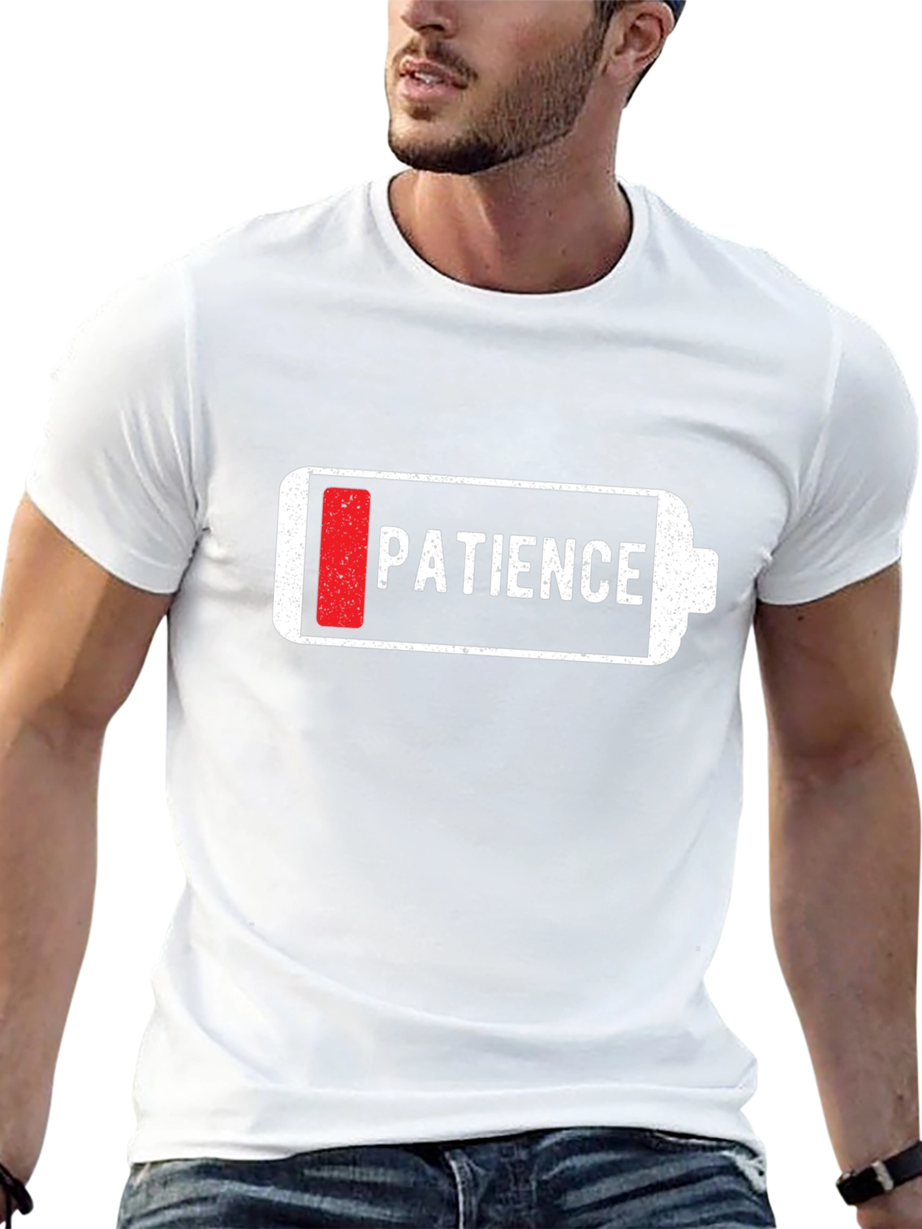 Black Low Patience Battery Graphic T-Shirt view 13