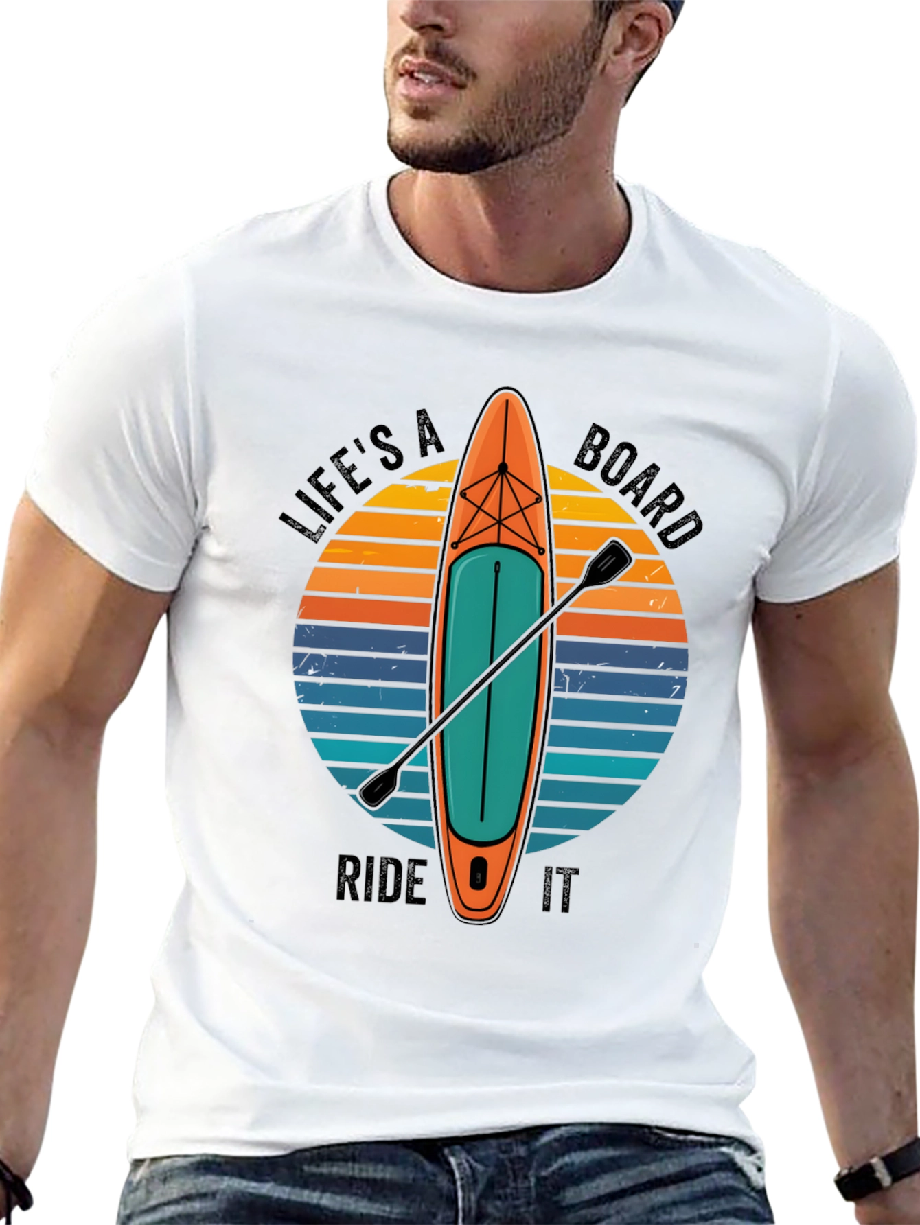 Black Life's a Board Ride It T-Shirt view 13