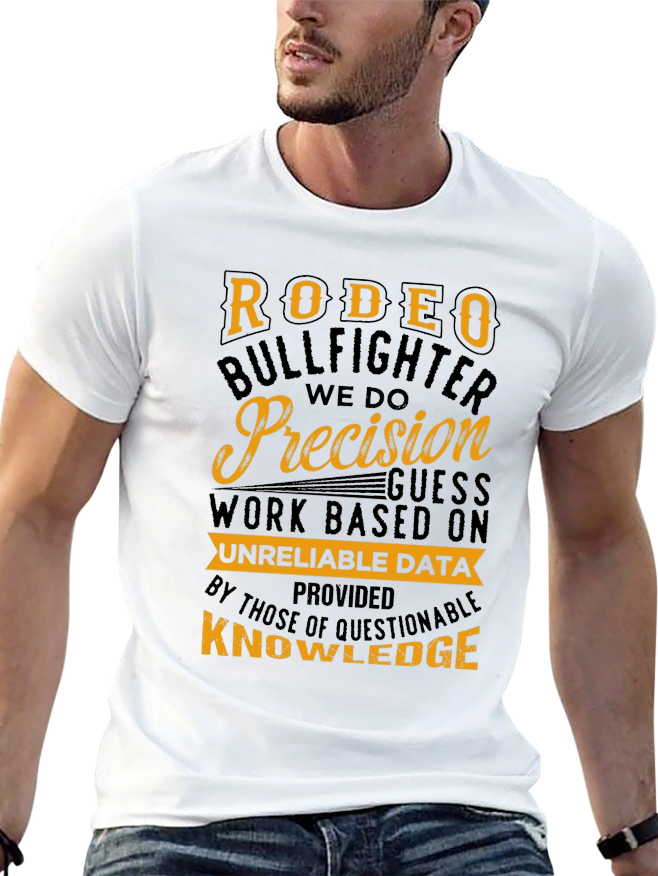 Black Rodeo Bullfighter Precision Graphic T-Shirt view 13