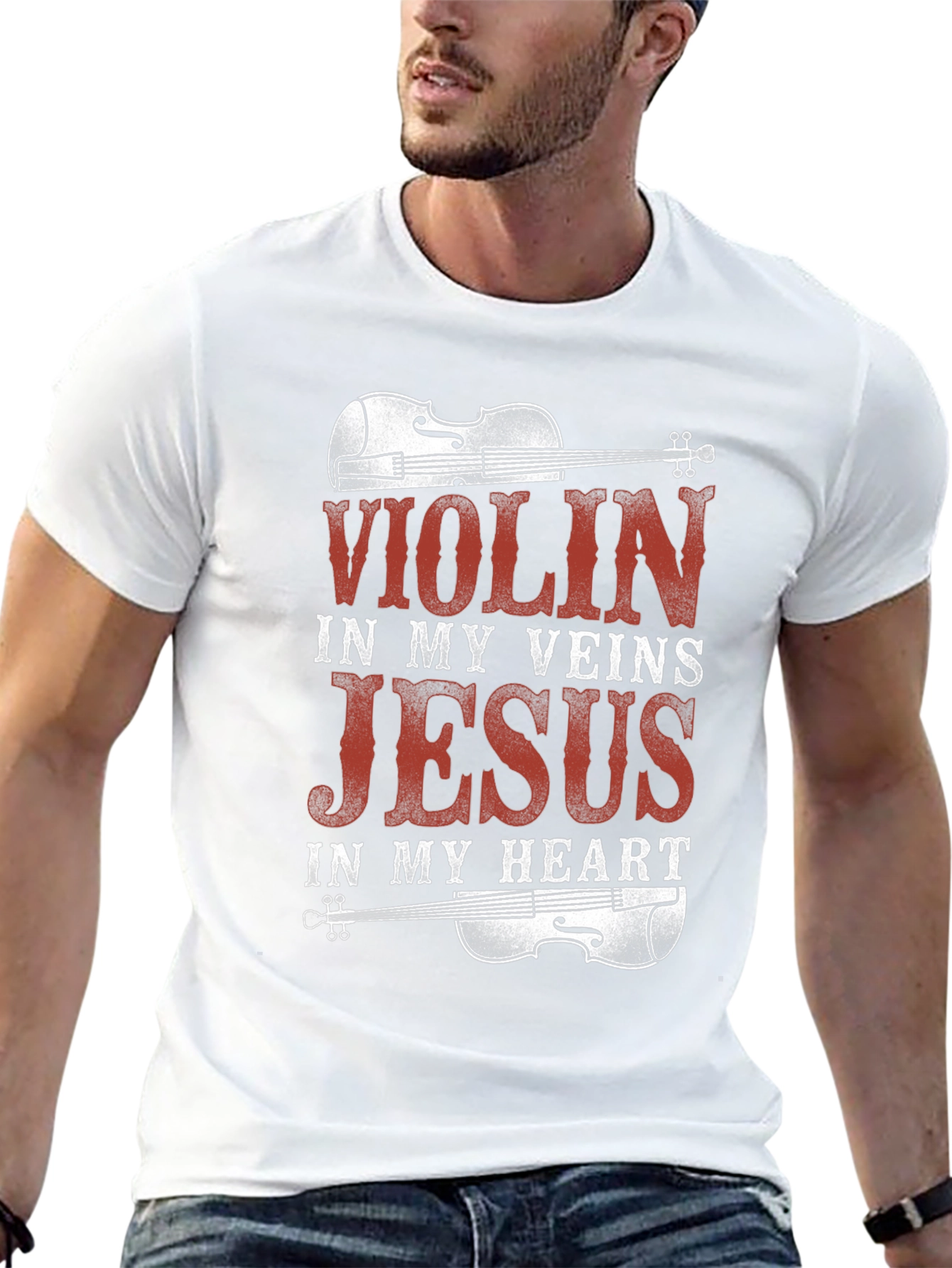 Black Violin Jesus Graphic Tee view 13