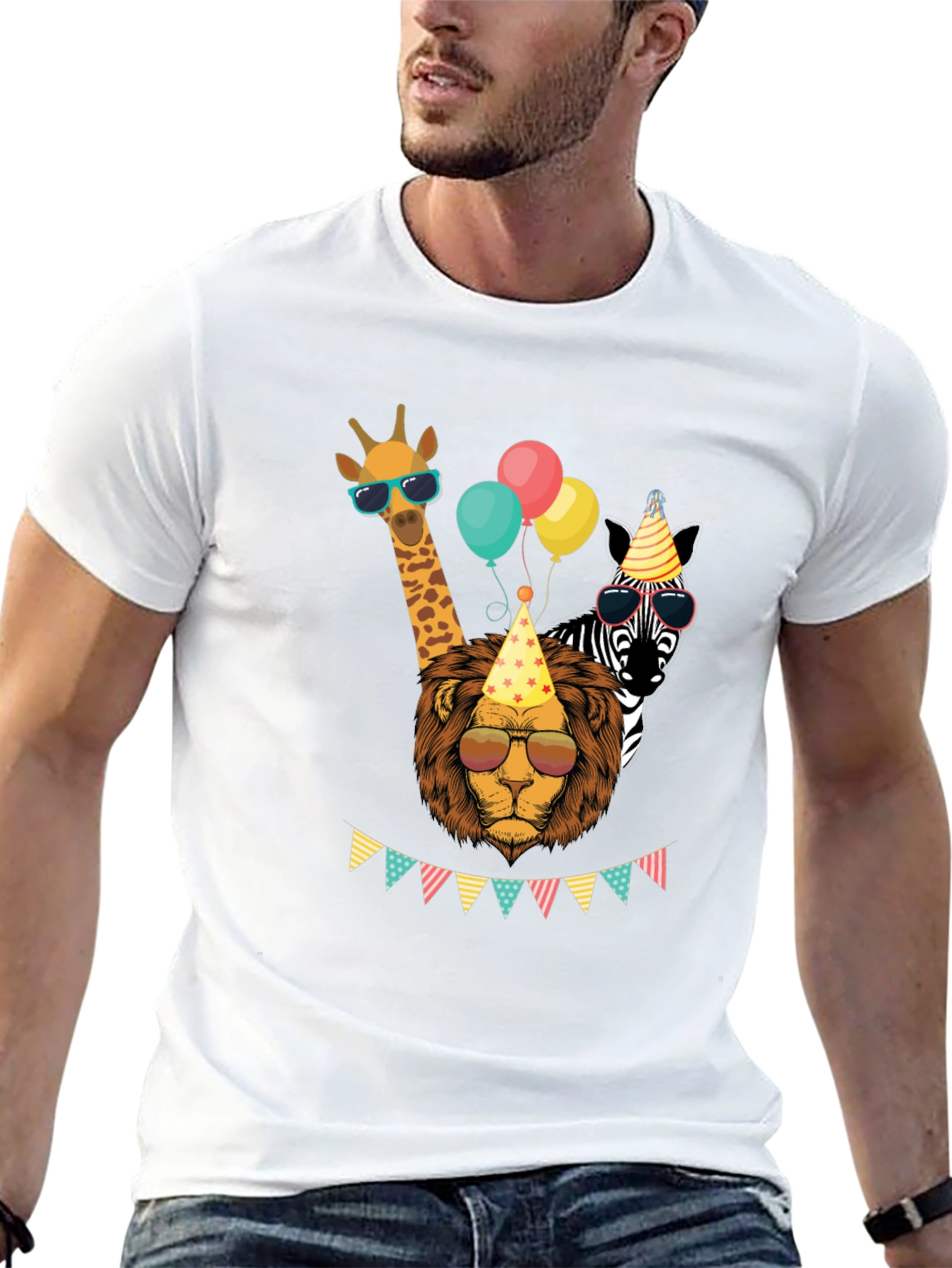 Black Party Animals T-Shirt view 13