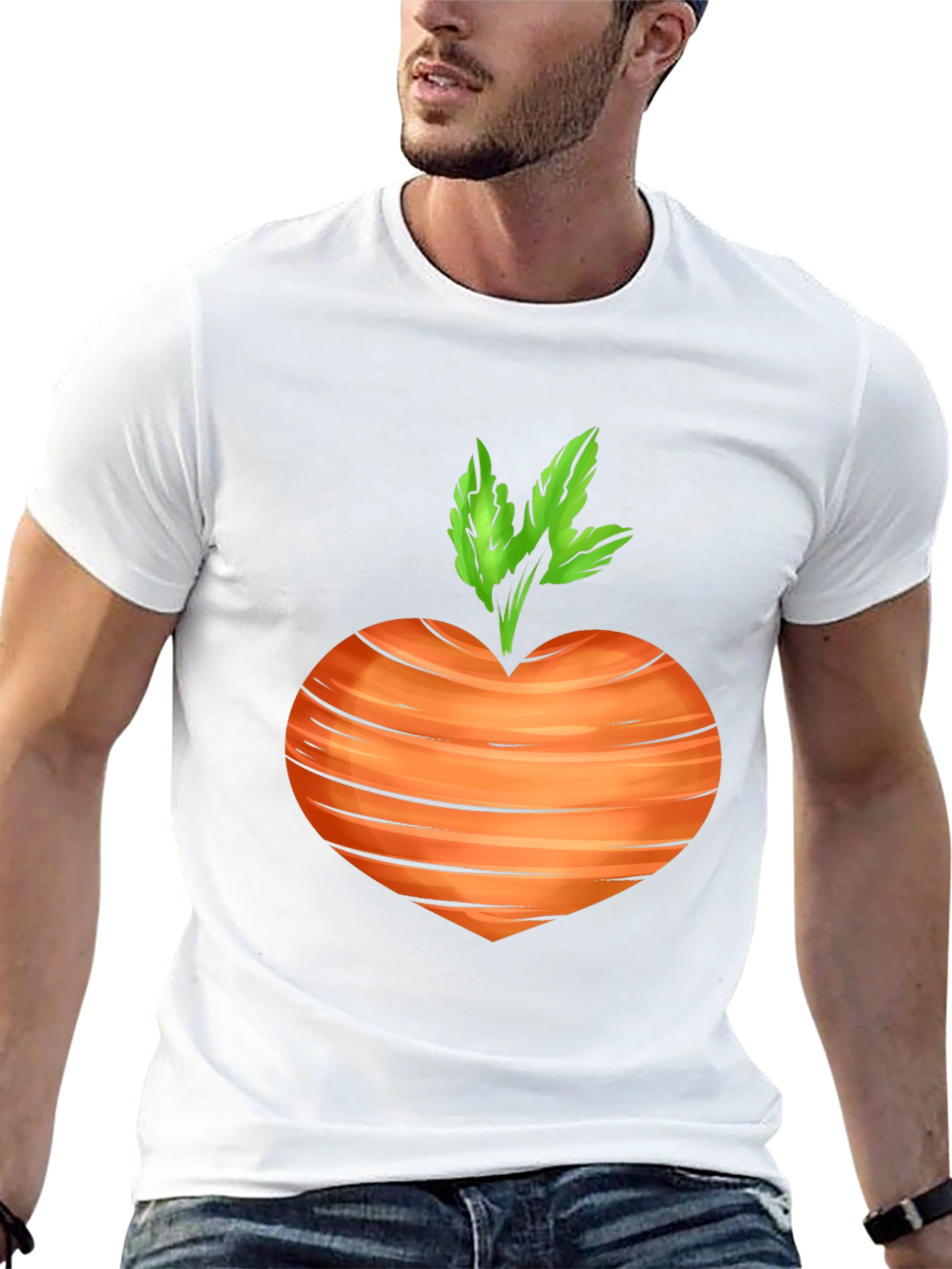 Black Carrot Heart T-Shirt - Veggie Love Tee view 13