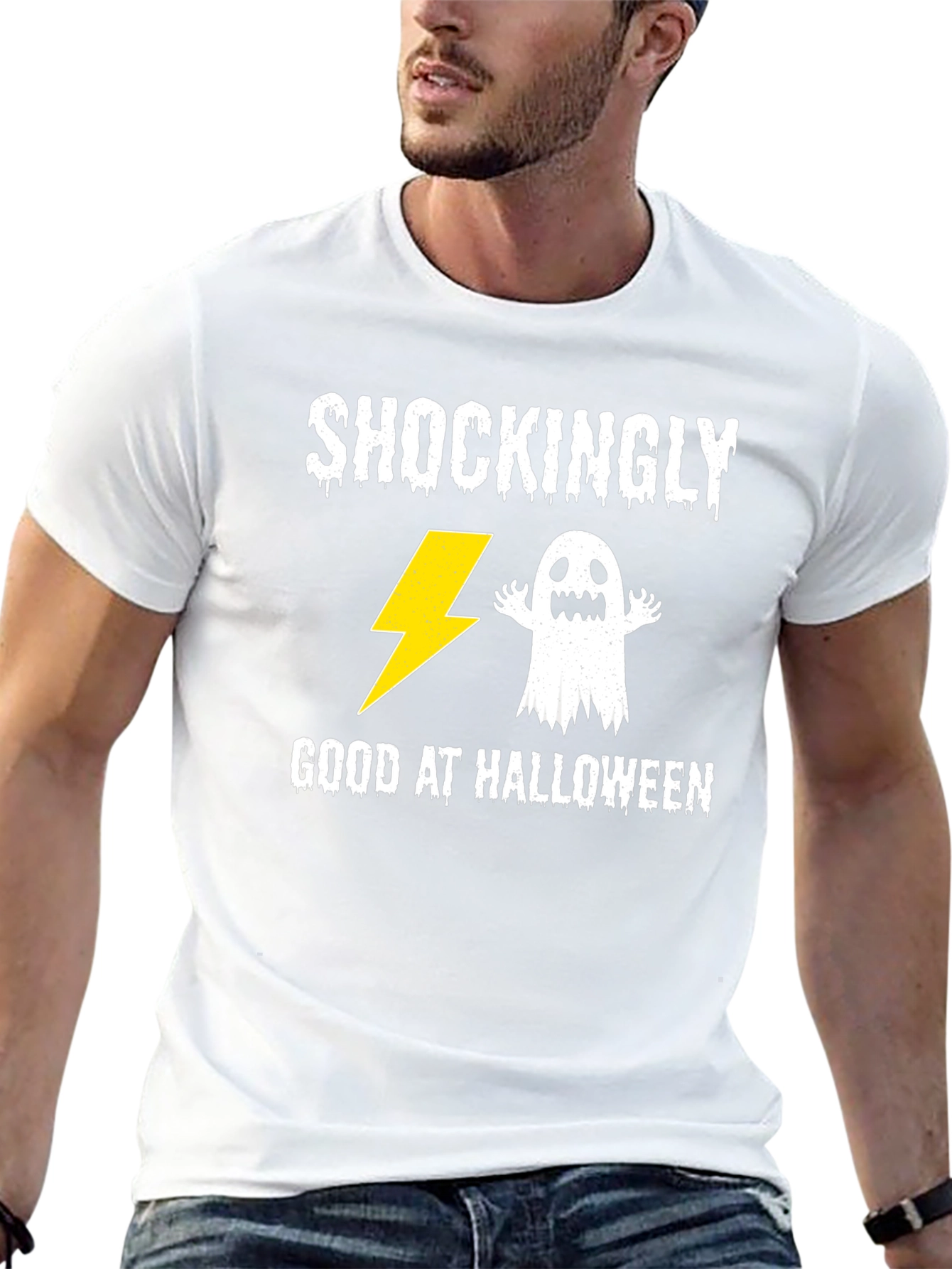 Black Shockingly Good at Halloween Graphic Tee view 13