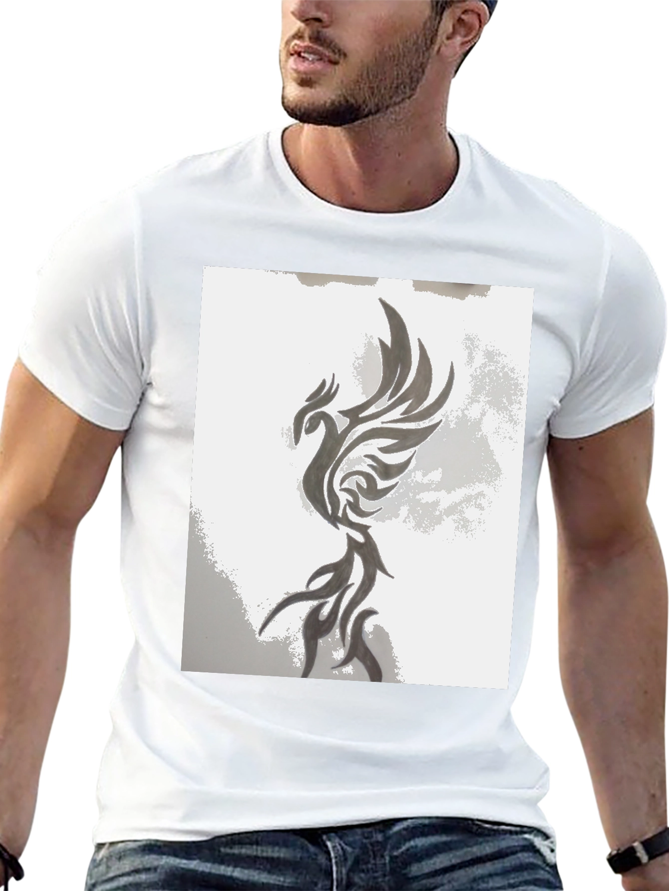 Black Phoenix Graphic Tee - Unique Design, Comfortable Fit view 13