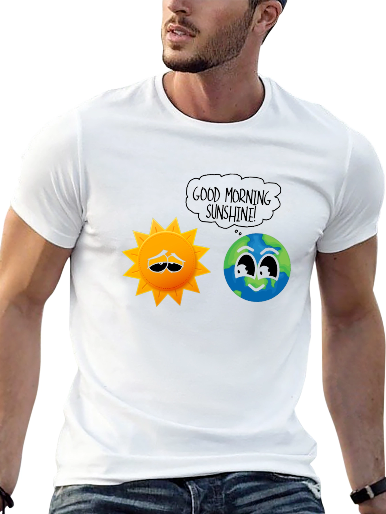 Black Good Morning Sunshine T-Shirt view 13