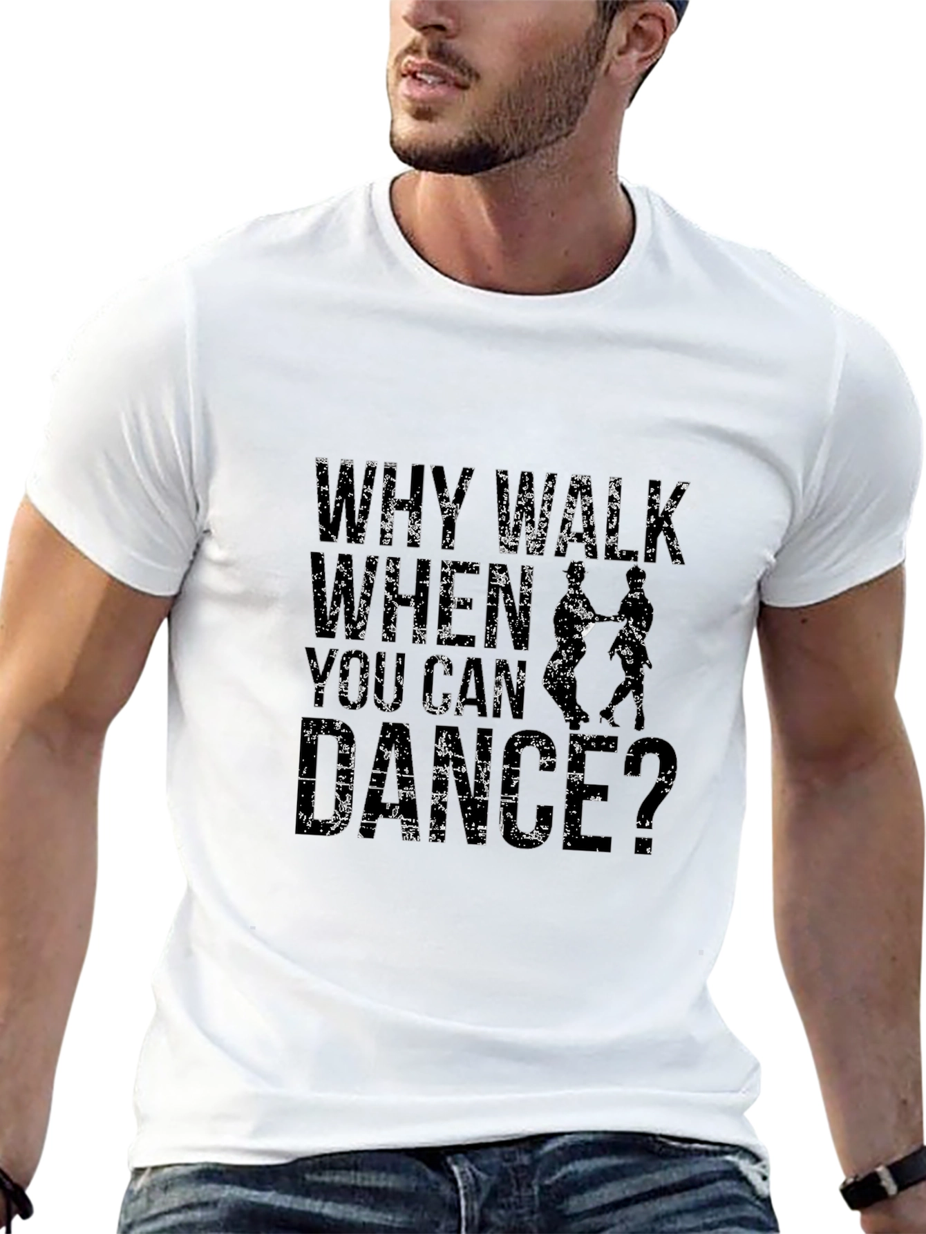 Black Why Walk When You Can Dance T-Shirt view 13