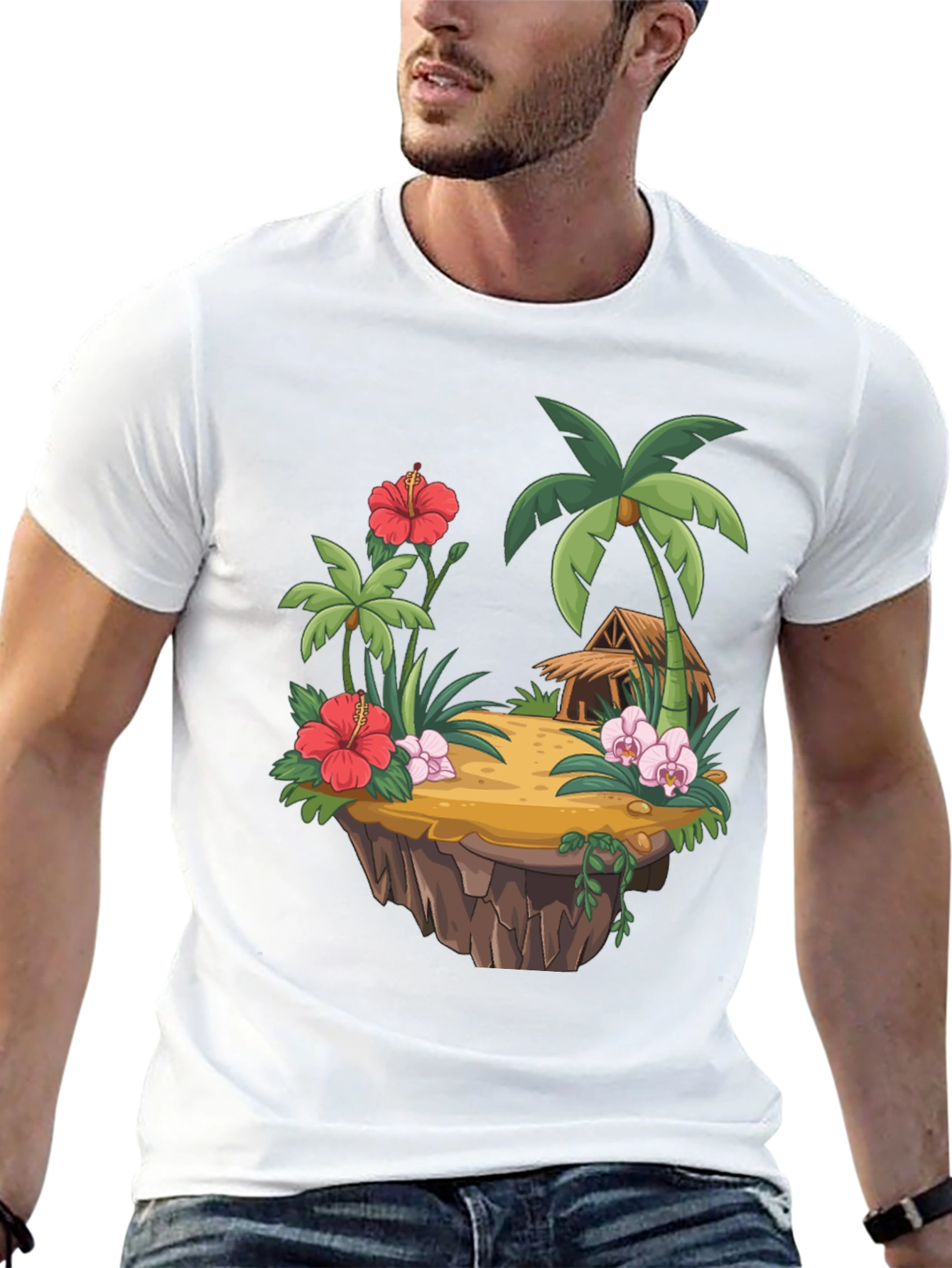 Island Paradise Graphic Tee - Black - 13