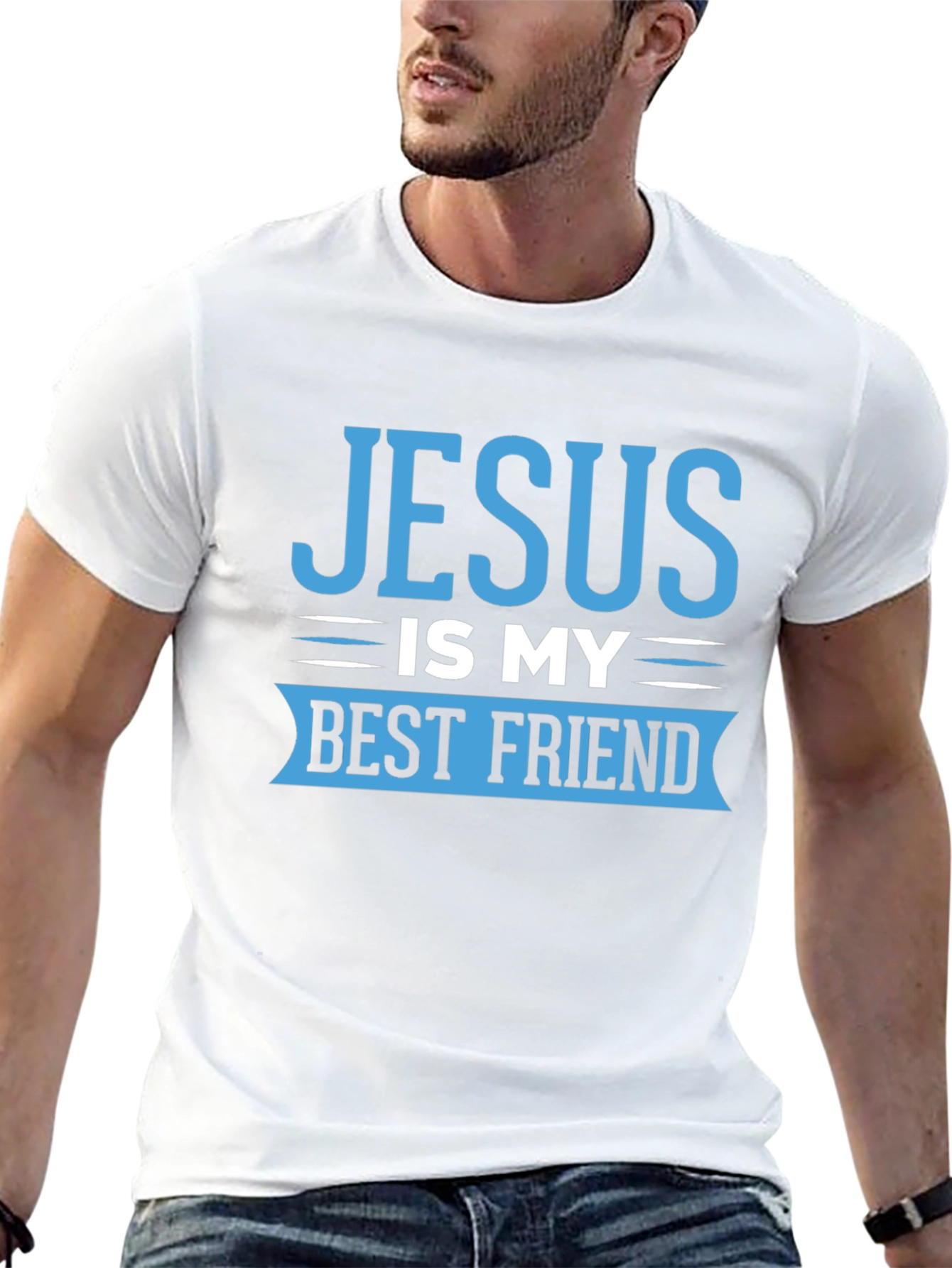 Black Jesus Is My Best Friend Black T-Shirt view 13