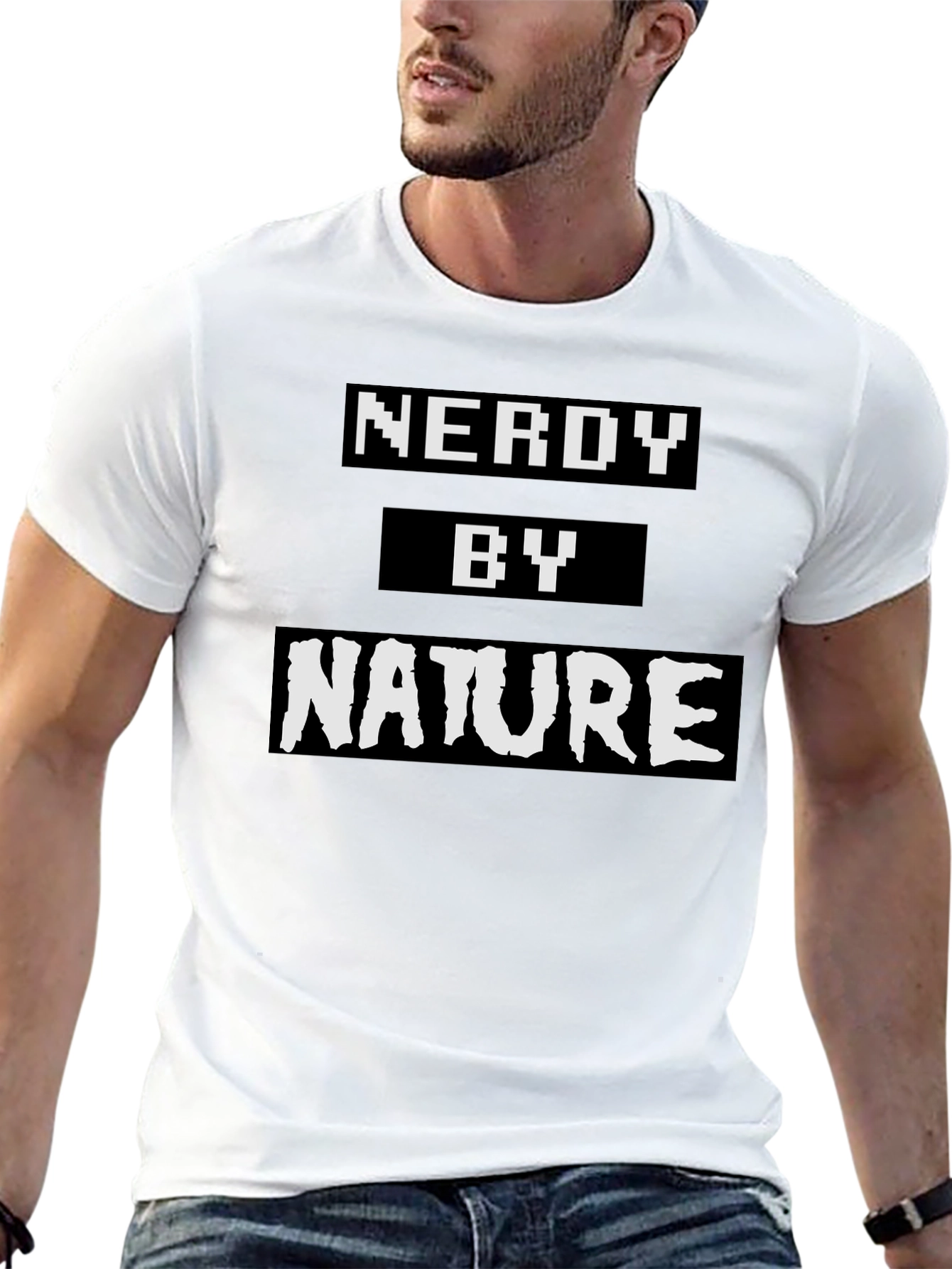 Black Nerdy By Nature Graphic Tee view 13