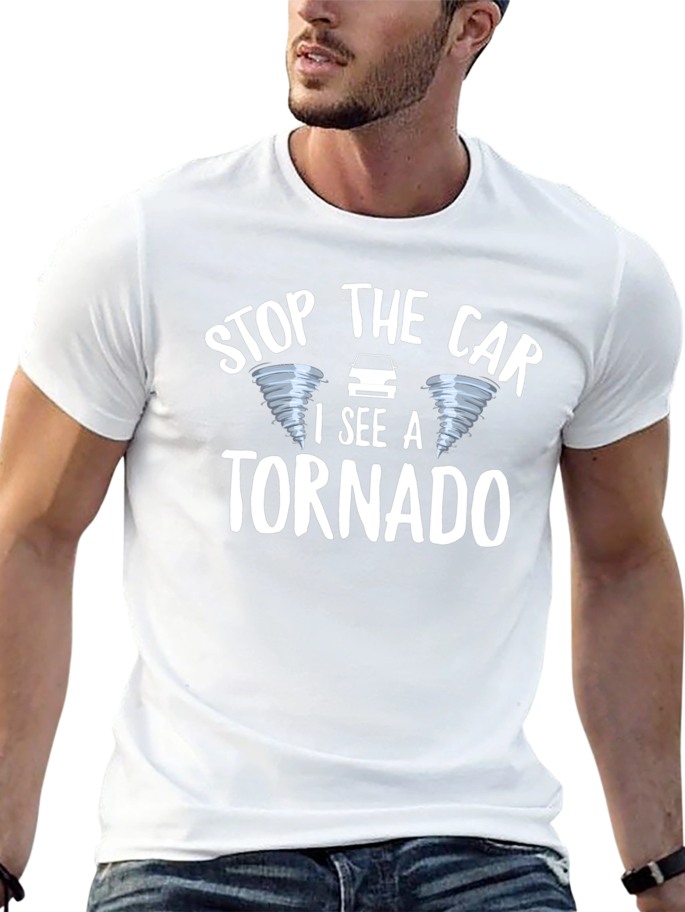 Black Stop The Car I See A Tornado T-Shirt view 13
