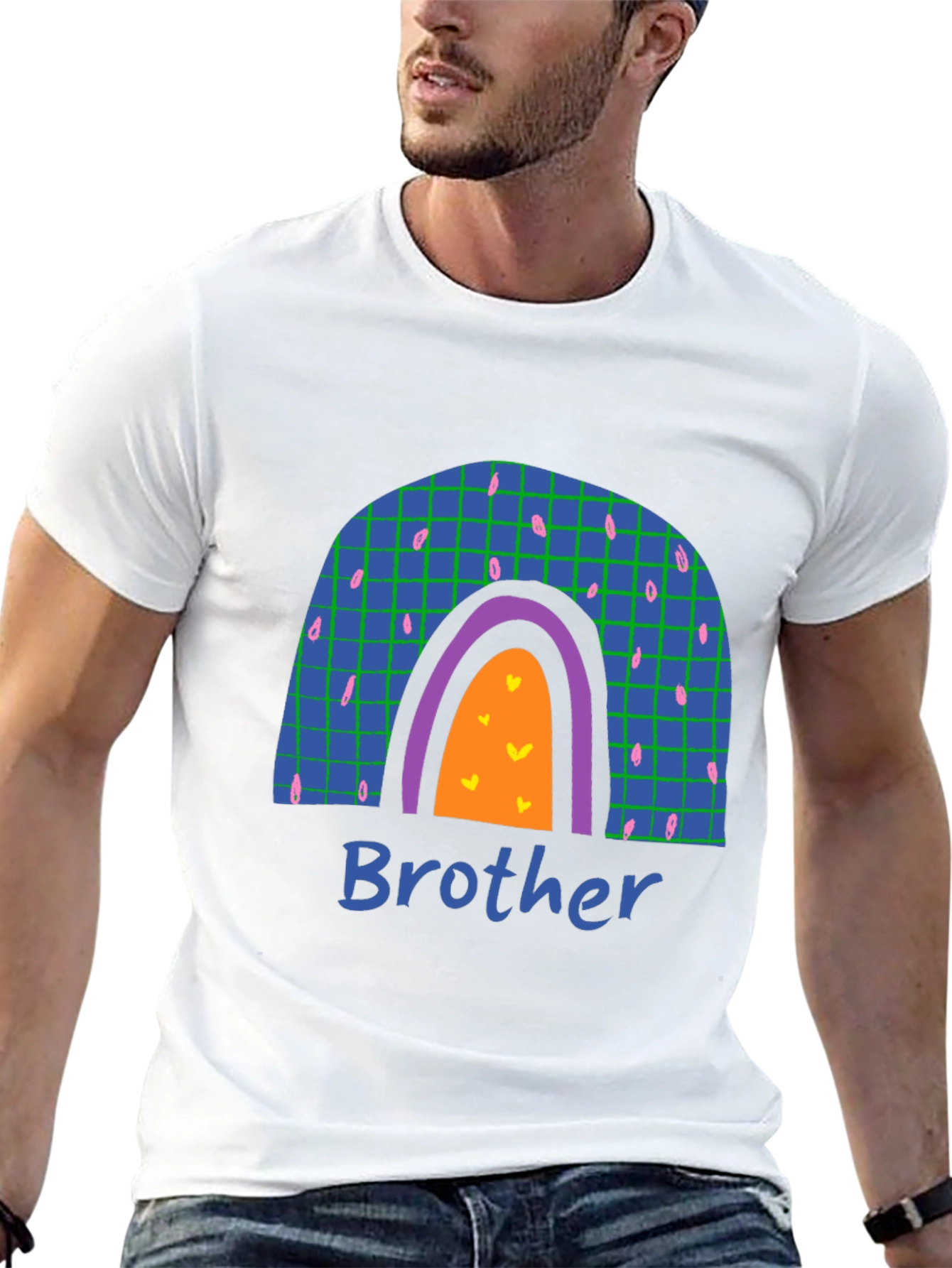 Black Brother Rainbow Graphic T-Shirt view 13