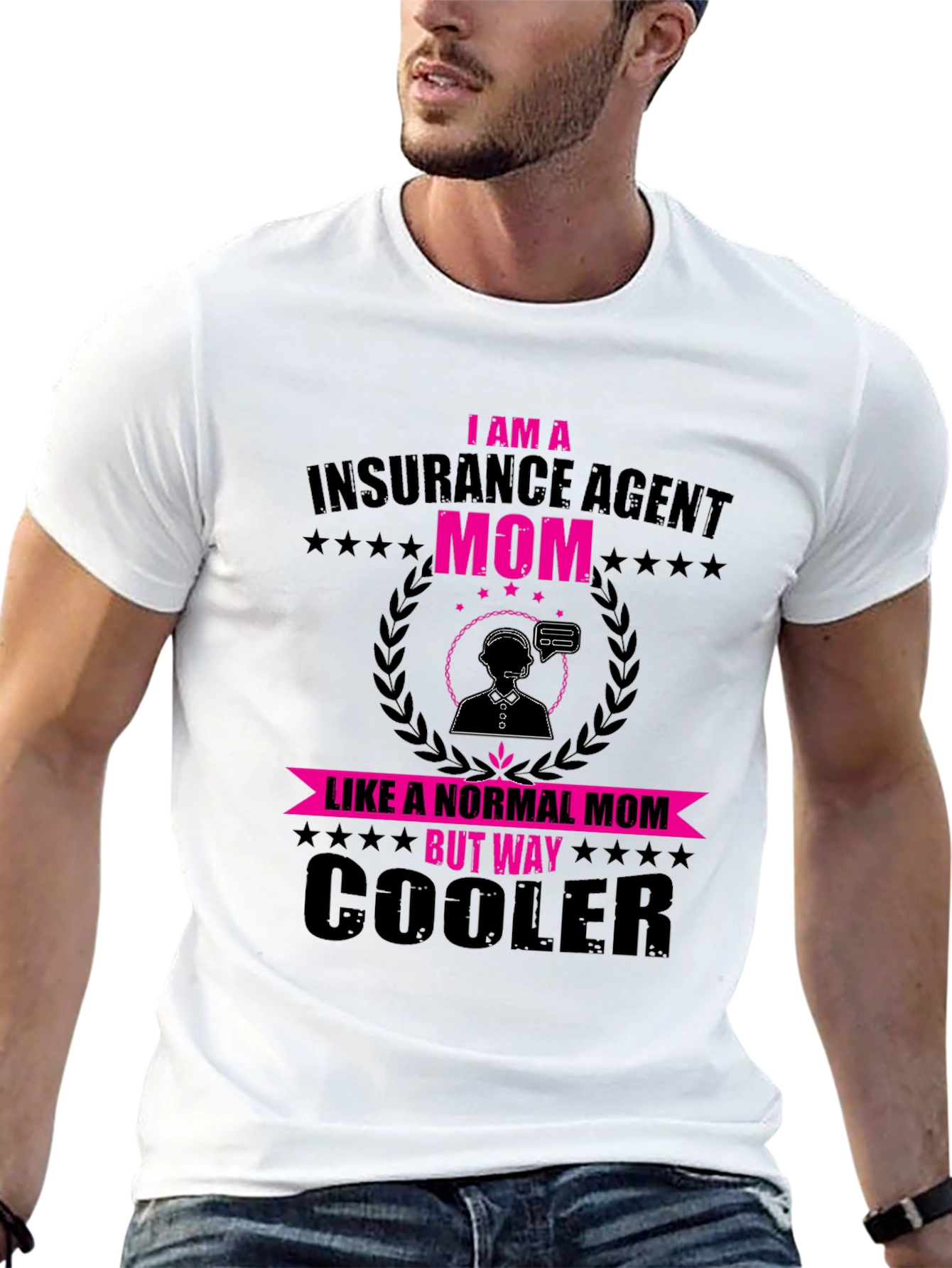 Black Insurance Agent Mom T-Shirt view 13