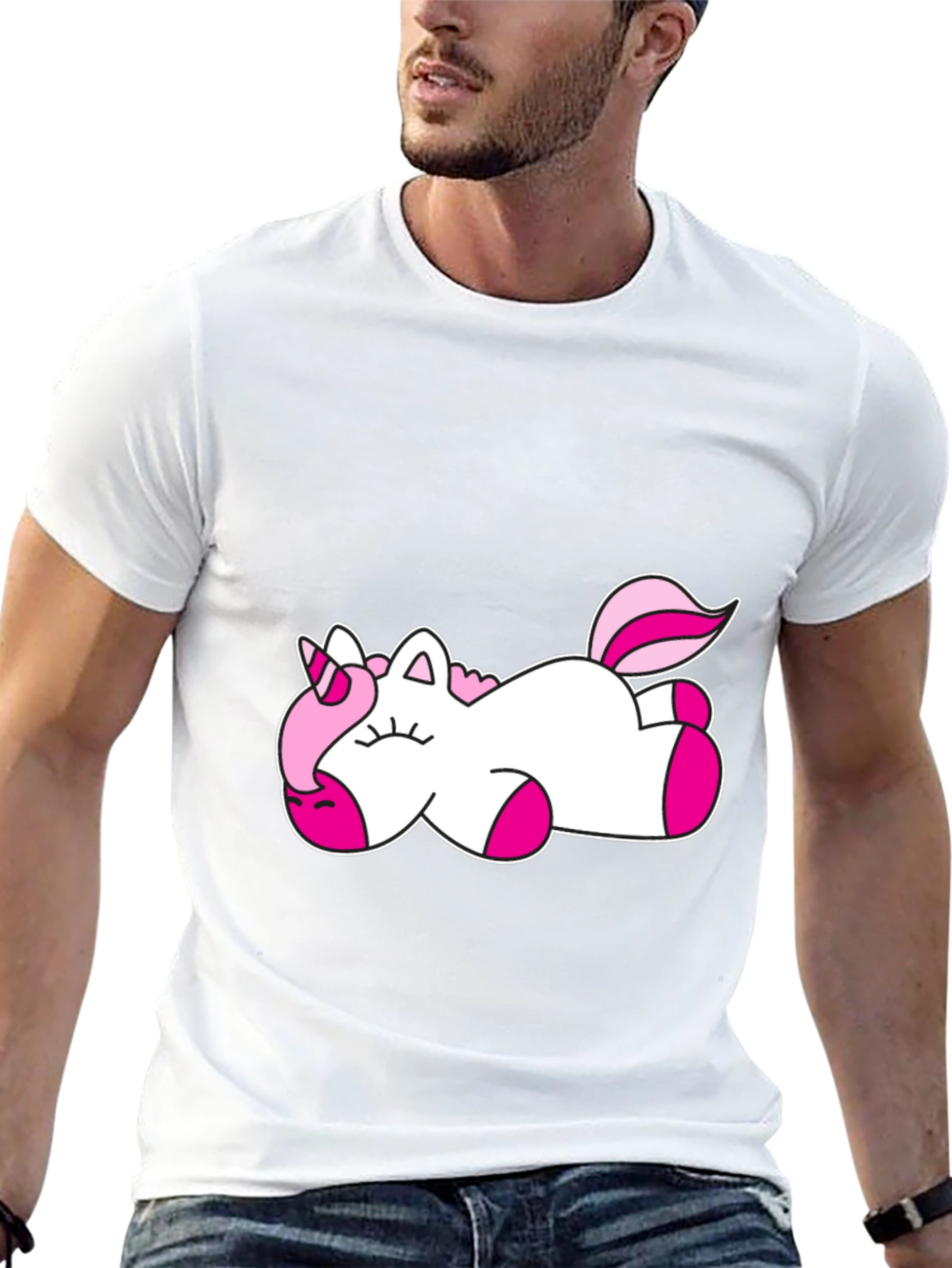 Black Unicorn Nap Black T-Shirt view 13