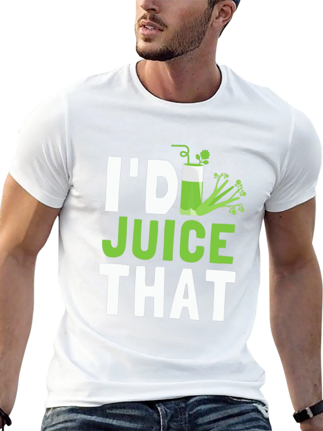 Black I'd Juice That Funny Graphic T-Shirt view 13