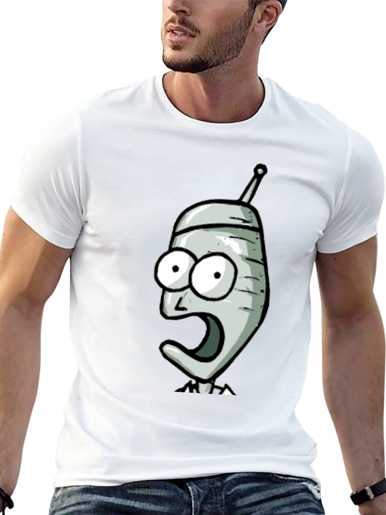 Black Futurama Inspired Graphic T-Shirt view 13