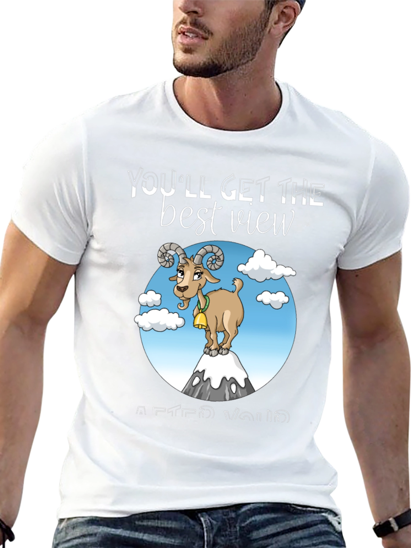 Black Mountain Goat T-Shirt - You'll Get the Best View view 13