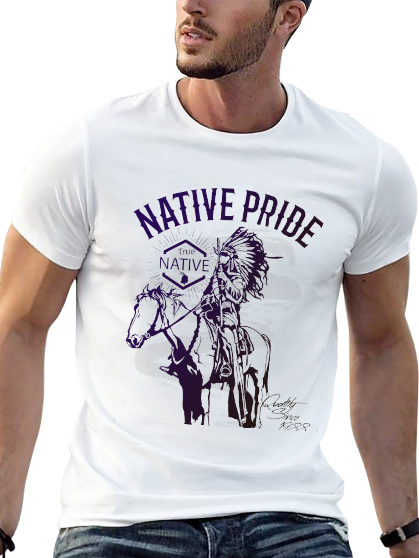 Black Native Pride Graphic T-Shirt view 13