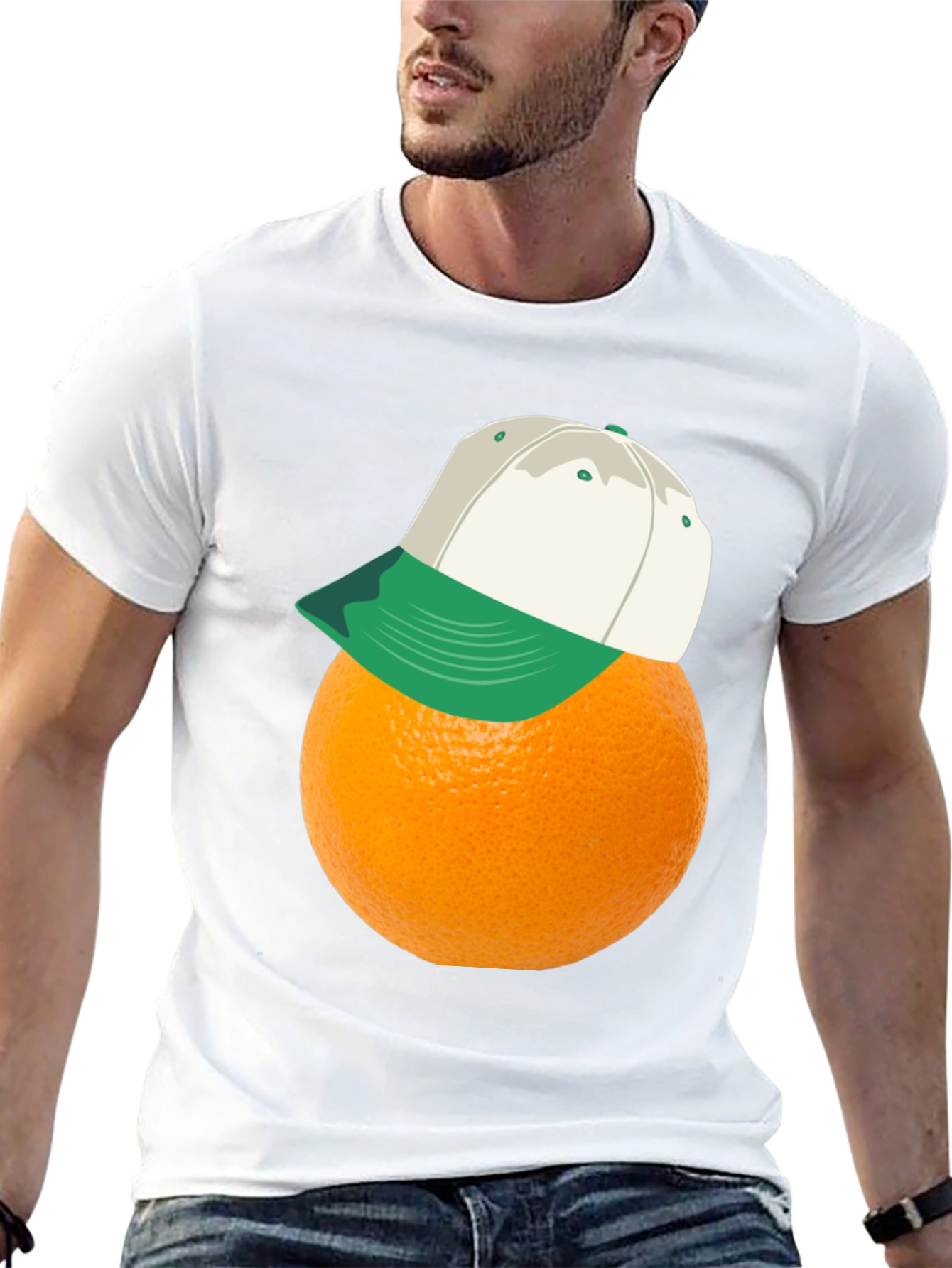Black Orange You Glad It's Here? Funny T-Shirt view 13