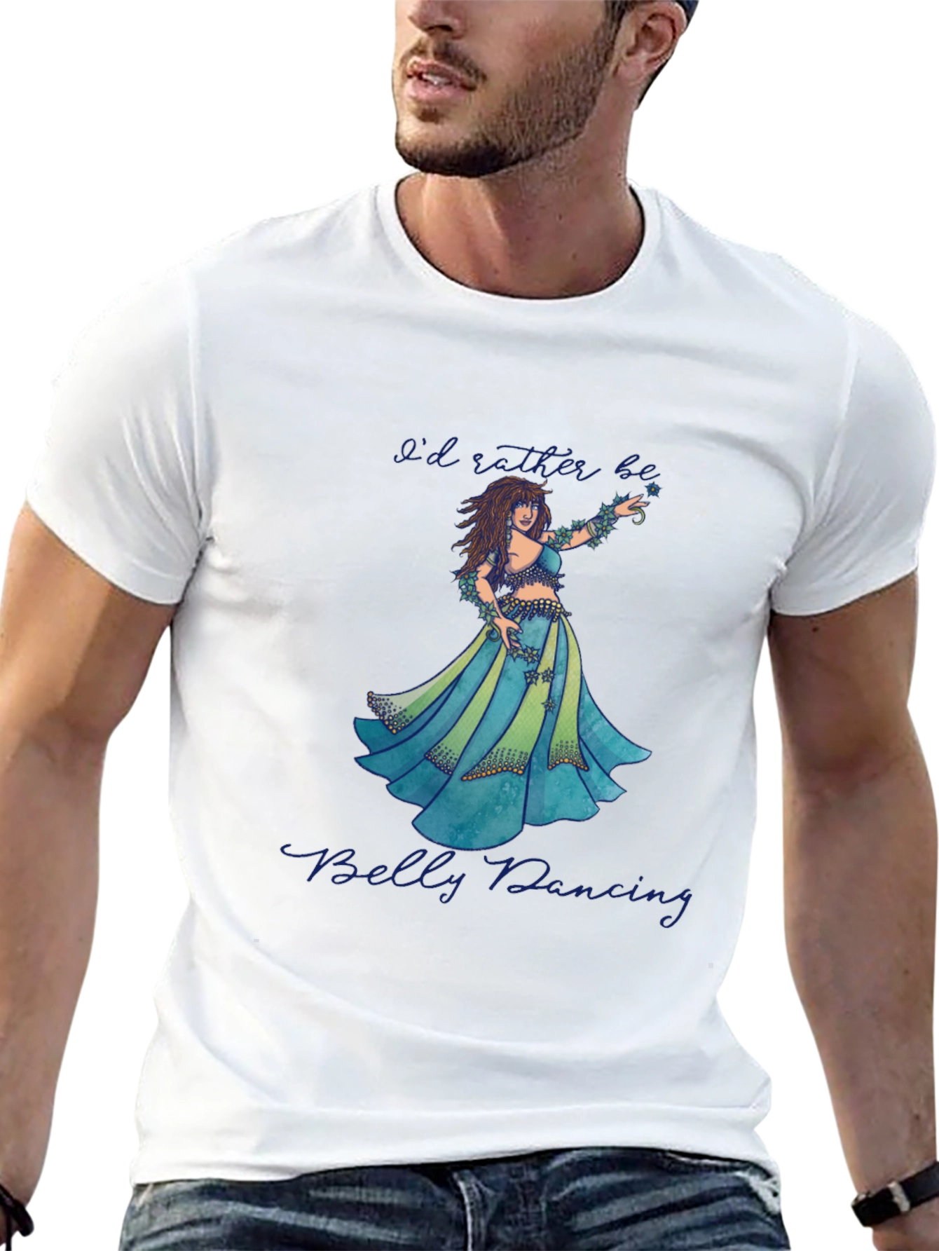 Black Belly Dancing Graphic T-Shirt - Soft Cotton Tee view 13