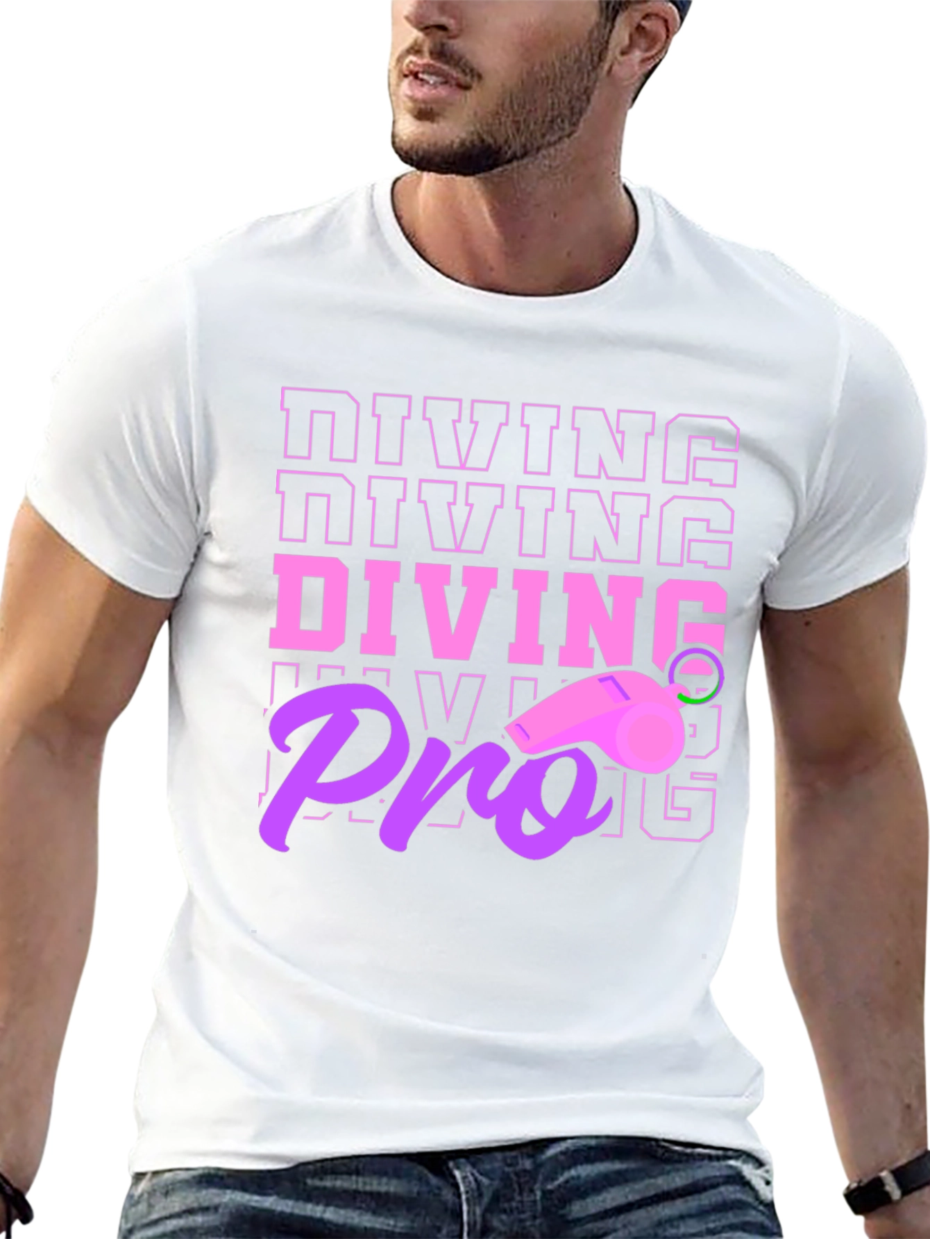 Black Diving Pro T-Shirt - Unique Design view 13