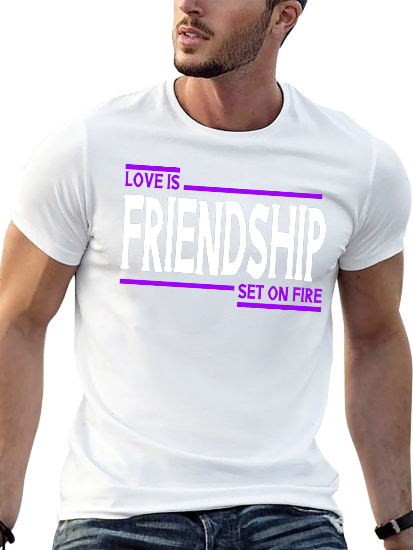 Black Friendship Set on Fire Graphic Tee view 13