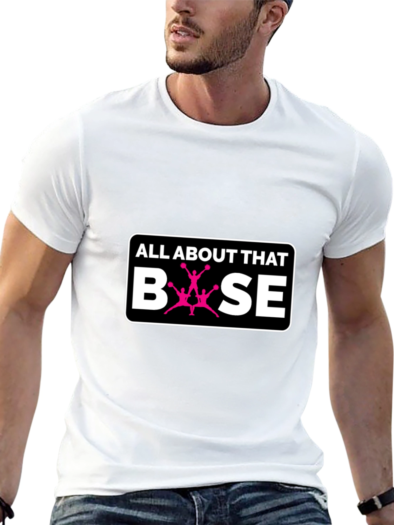 Black All About That Base Cheer T-Shirt view 13