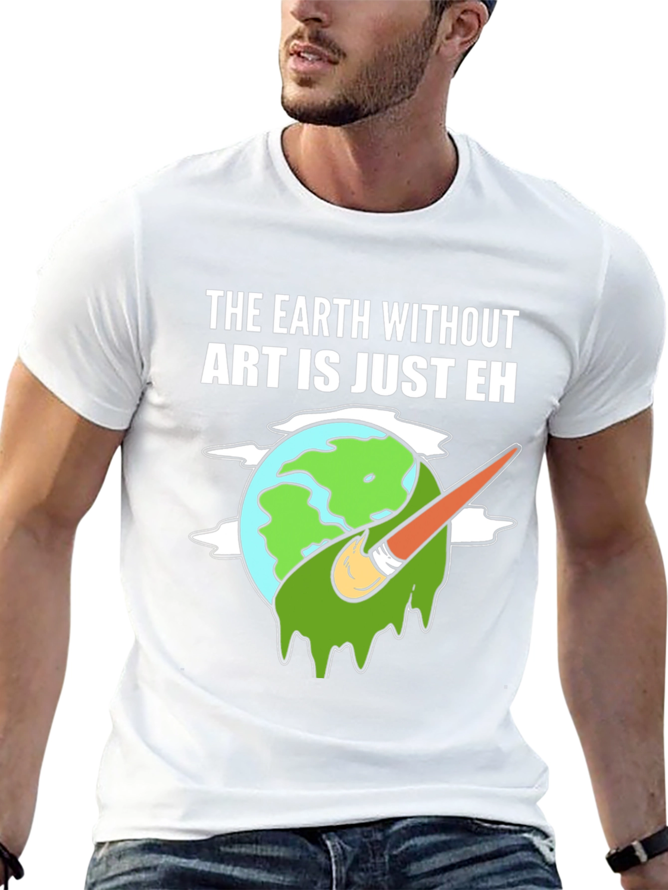 Black Art Lover Tee: Earth Without Art T-Shirt view 13