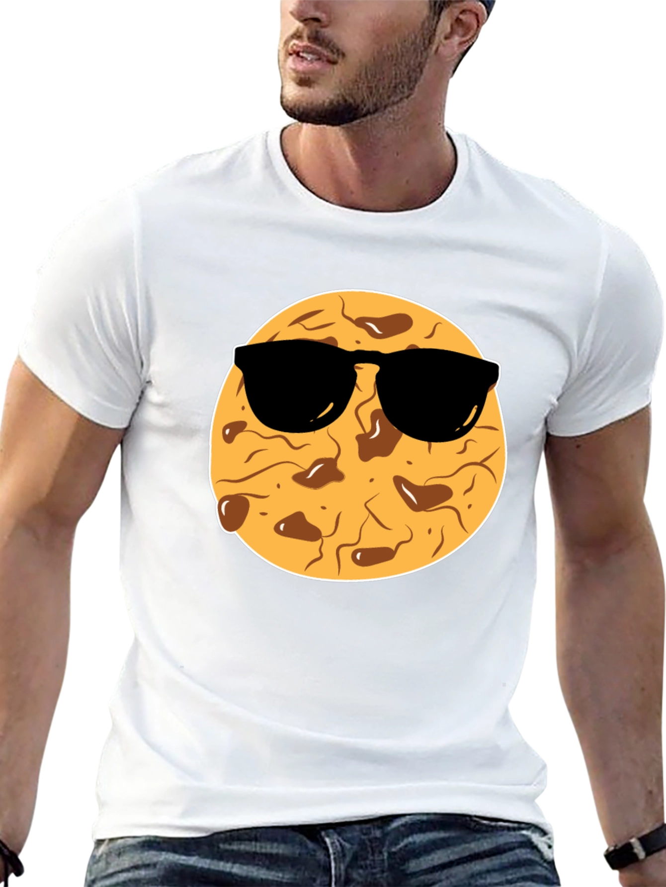 Black Cool Cookie Graphic Tee - Black T-Shirt view 13